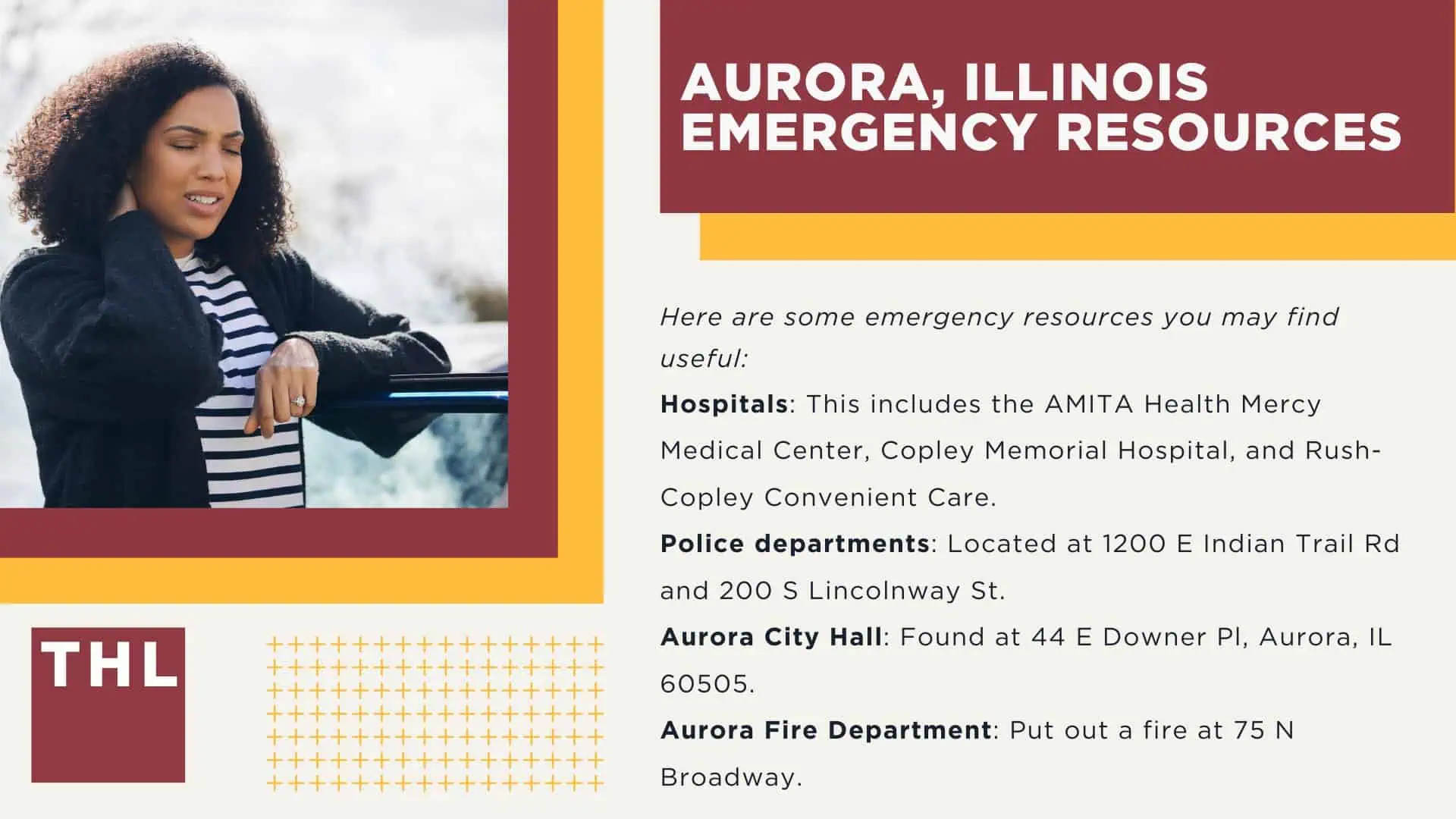 Aurora Injury Lawyer; About Aurora Illinois; What is Personal Injury; How Common are Personal Injuries in Aurora; Safety and Transportation in Aurora, IL_ What’s The Best Way To Get Around in Aurora, IL; Aurora Illinois emergency resources