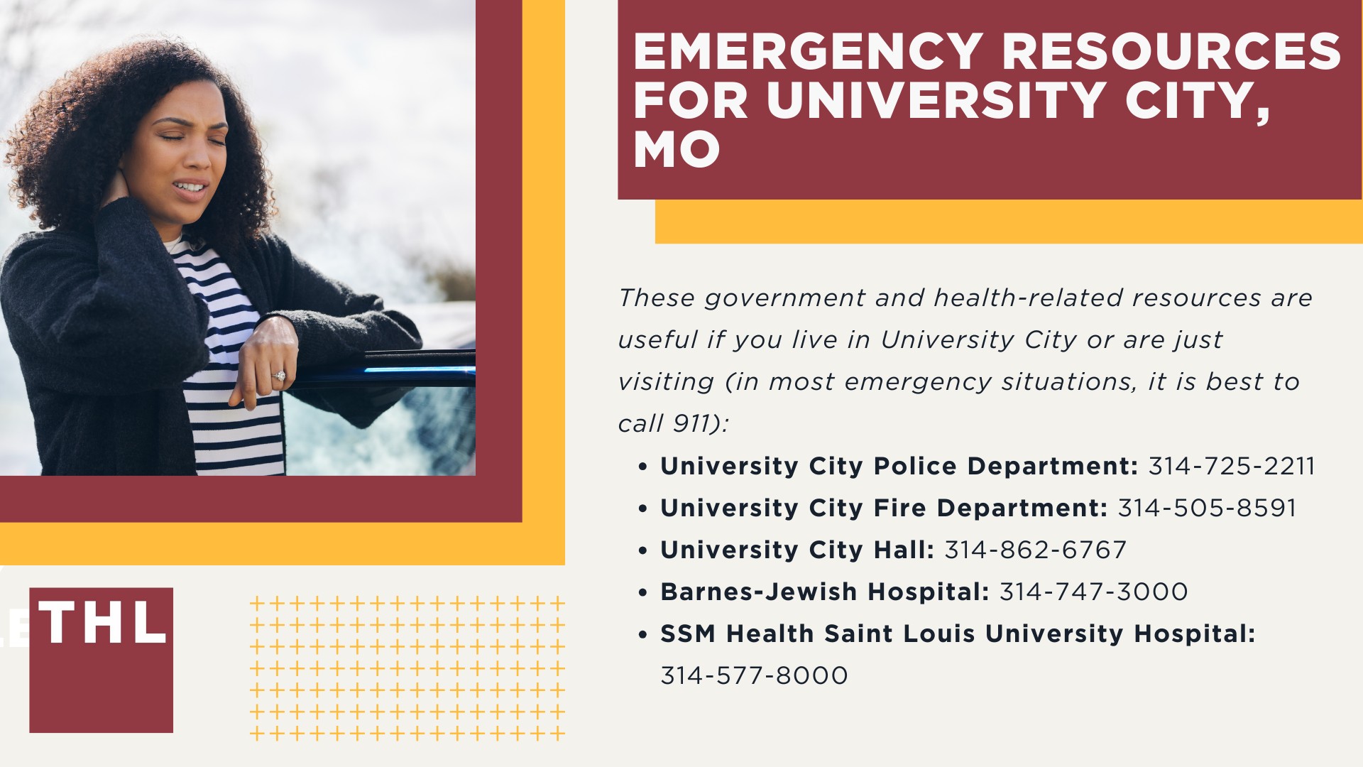 The #1 University City Personal Injury Lawyer; Personal Injury Compensation in University City, MO; Emergency Resources for University City, MO