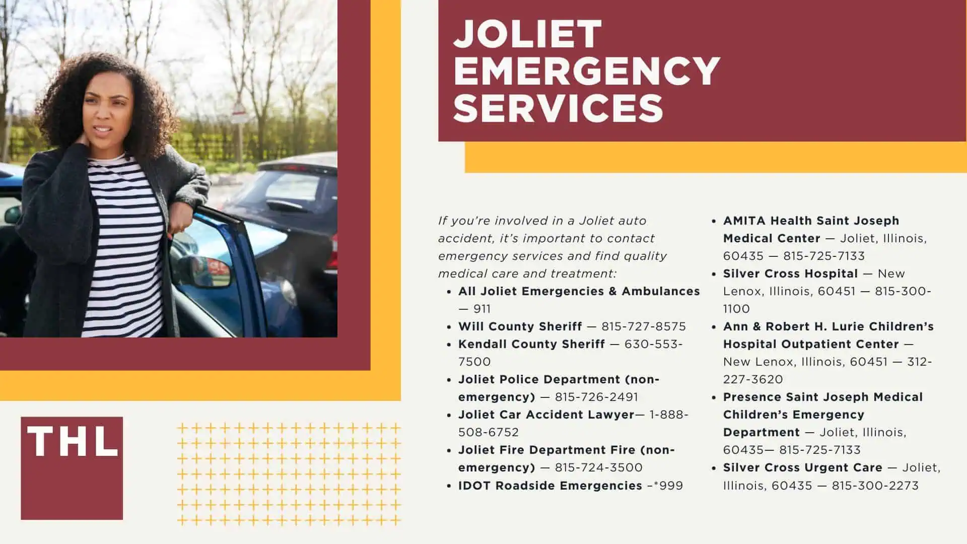 Joliet Car Accident Lawyer; Joliet Car Accident Lawyer_ Guide to Joliet Car Accident Lawsuits; Joliet, IL Car Accident Statistics; What are Common Causes of Car Accidents; What are Common Causes of Car Accidents (2); Illinois Seat Belt Laws; How Can Drivers Prevent Accidents; What Should You Do if You’re in a Car Accident in Joliet, IL; Joliet Emergency Services