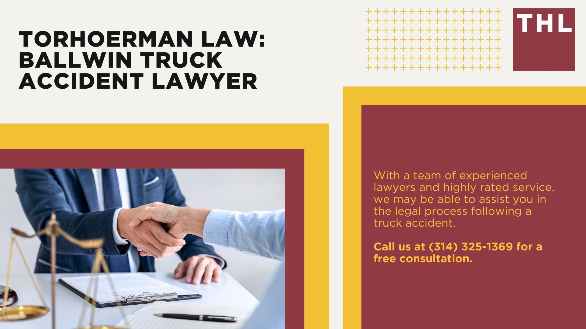 Ballwin Truck Accident Lawyer; Trucks in Ballwin, Missouri_ How To Get Compensated After a Truck Accident; Ballwin Truck Driving Safety; Truck Crash Statistics for Ballwin, Missouri; What Are The Truck Laws in Missouri; Employer Responsibilities For Truck Drivers; TORHOERMAN LAW Ballwin Truck Accident Lawyer