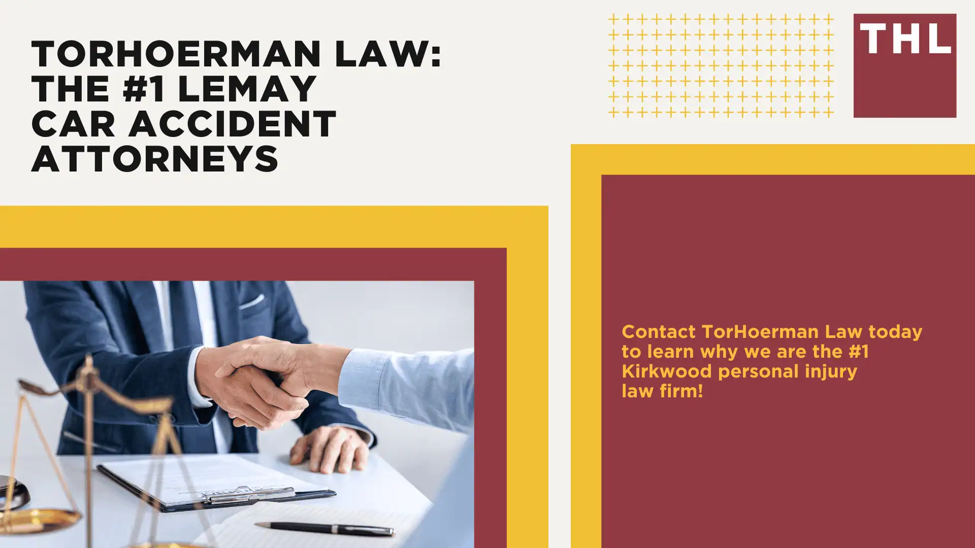 The #1 Kirkwood Personal Injury Lawyer; Most Common Kirkwood Personal Injuries; Kirkwood Government & Emergency Services; Filing a Kirkwood, Missouri Injury Lawsuit; TORHOERMAN LAW The #1 Kirkwood Injury Lawyer