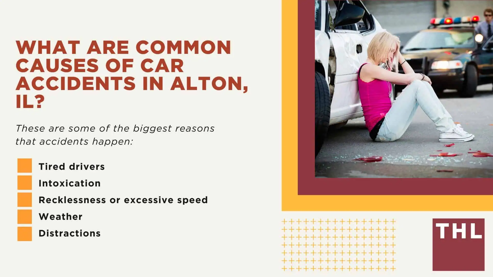 Alton Car Accident Lawyer; Dangerous Roads in Alton, Illinois; Alton, IL Car Accident Statistics; Alton, Illinois Car Laws & Legal Driving Statutes; What Are Common Causes of Car Accidents in Alton, IL