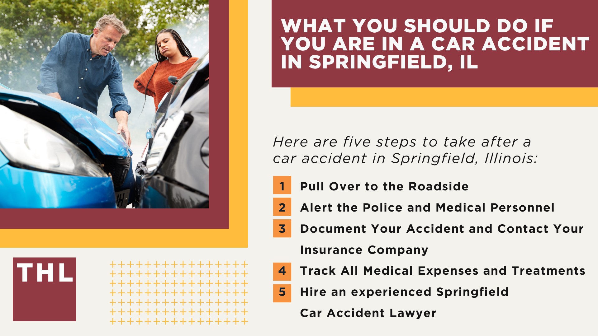 The #1 Springfield Car Accident Lawyer; Springfield Car Accident Statistics; Common Causes of Car Accidents in Springfield, IL; What are Some Common Springfield Car Accident Injuries; What You Should Do if You Are in a Car Accident in Springfield, IL