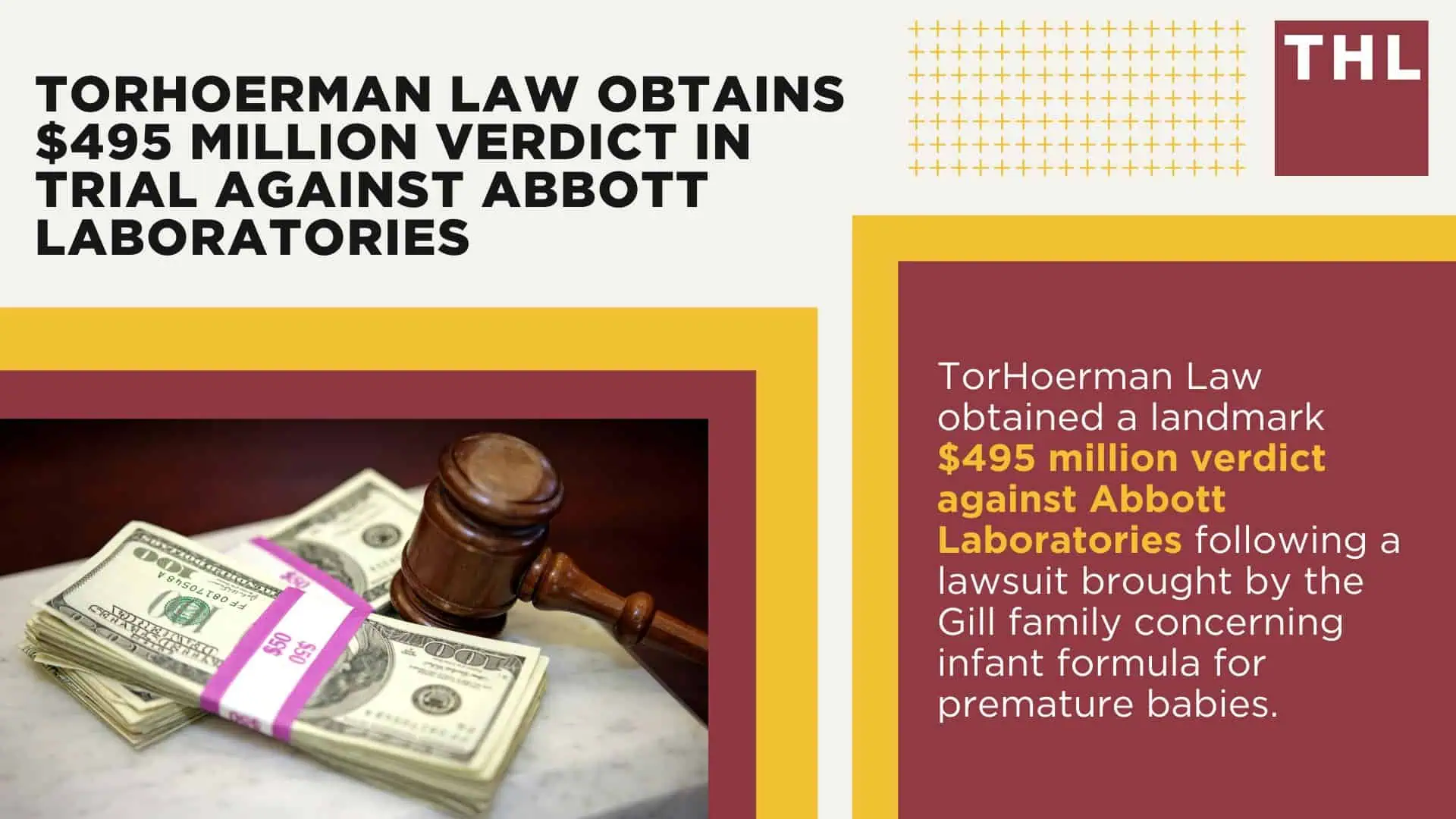 Baby Formula NEC Lawsuit Payout & Settlements; Understanding the Range of Potential NEC Lawsuit Settlement Amounts; An Overview of the NEC Baby Formula Lawsuits; What Baby Formula Manufacturers are Facing NEC Infant Formula Lawsuits; An Overview of the NEC Baby Formula Lawsuits; What is Necrotizing Enterocolitis (NEC); The Impact of NEC on Families; Resources for Families Affected by NEC; TorHoerman Law Obtains $495 Million Verdict in Trial Against Abbott Laboratories