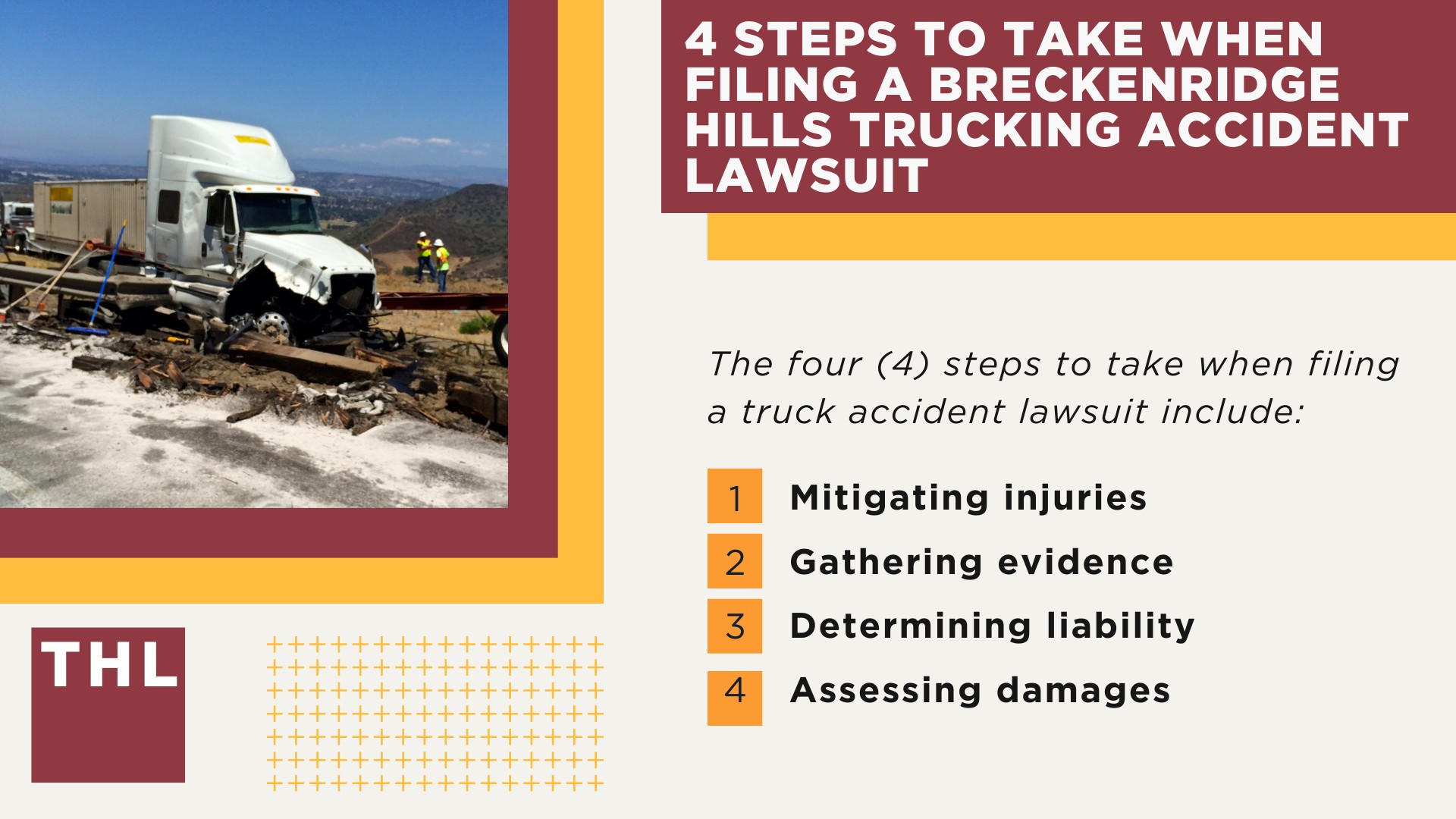 The #1 Breckenridge Truck Accident Lawyer, 6 Questions to Ask When Hiring a Breckenridge Hills Truck Accident Lawyer; Commercial Truck Accidents in Breckenridge Hills, Missouri (MO); Truck Accident Facts & Statistics; Breckenridge Hills Commercial Trucking Rules & Safety Regulations for Truck Drivers; The 8 Most Common Causes of Truck Accidents in Breckenridge Hills (MO); 4 Steps to Take When Filing aN Arnold Trucking Accident Lawsuit