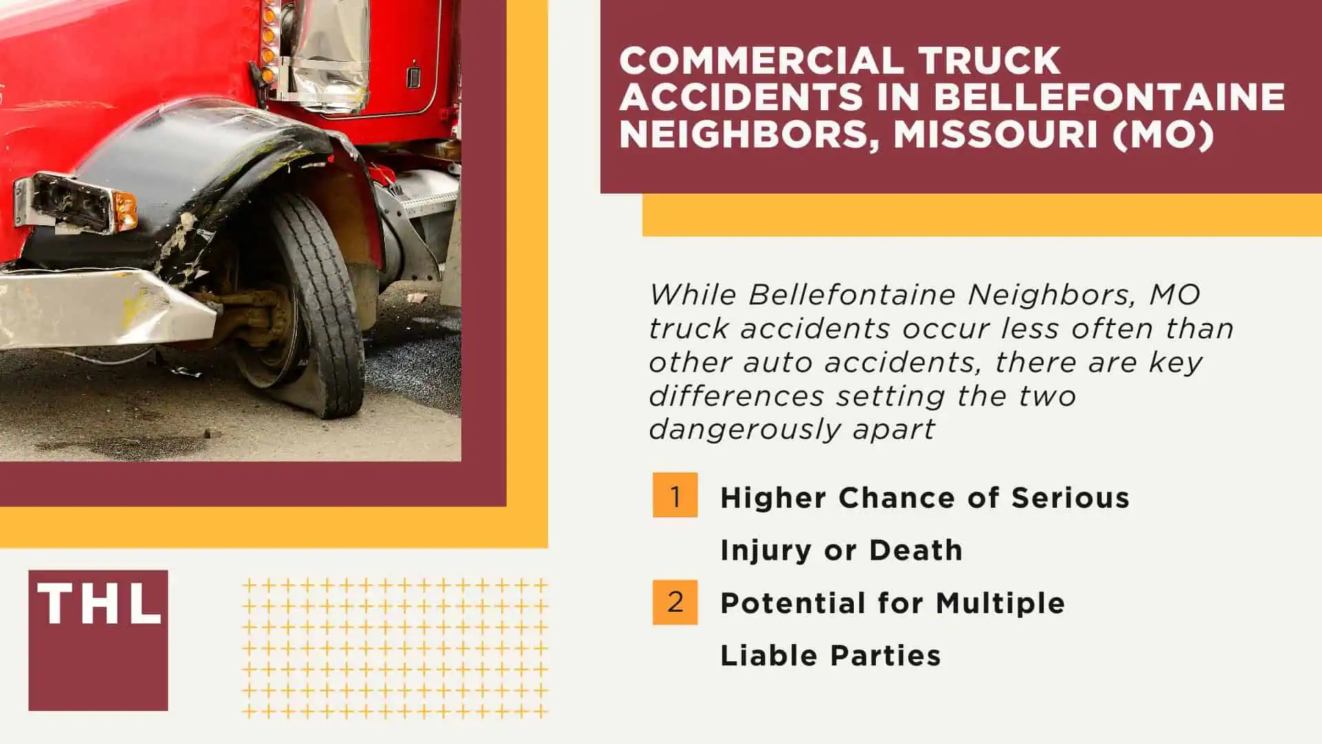 Bellefontaine Neighbors Truck Accident Lawyer; The #1 Bellefontaine Neighbors Truck Accident Lawyer; 6 Questions to Ask When Hiring aN Arnold Truck Accident Lawyer; Commercial Truck Accidents in Arnold, Missouri (MO)