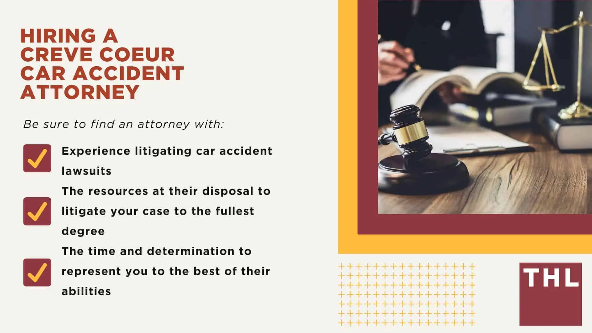 The #1 Creve Coeur Car Accident Lawyer; Involved in a Car Accident in Creve Coeur, MO; Creve Coeur Car Accident Statistics; What to Do After a Car Accident in Creve Coeur; What Are the Most Common Causes of Car Accidents in Creve Coeur, MO; What Are the Most Common Car Accident Injuries in Creve Coeur, Missouri; Hiring a Creve Coeur Car Accident Attorney