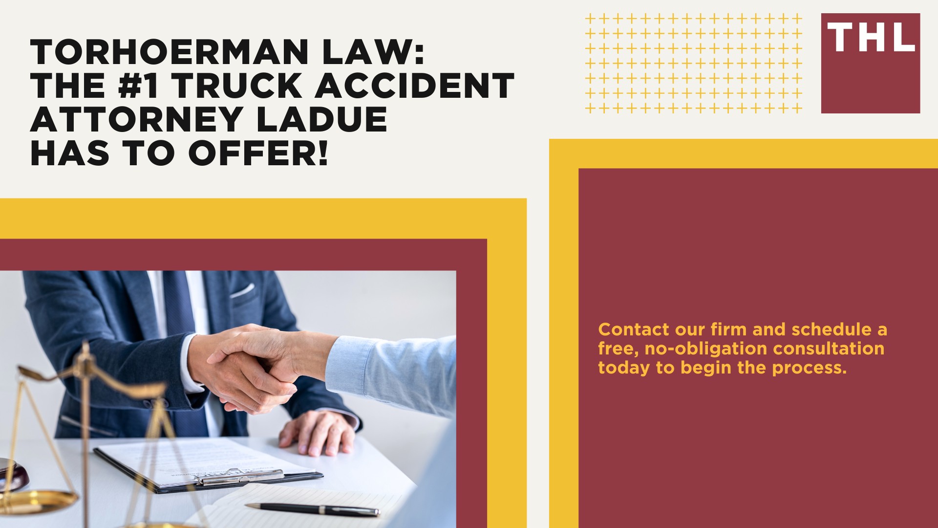 The #1 Ladue Truck Accident Lawyer; Ladue Truck Accident Lawyer; 6 Questions to Ask When Hiring a Ladue Truck Accident Lawyer; Commercial Truck Accidents in Ladue, Missouri (MO); Truck Accident Facts & Statistics; Ladue Commercial Trucking Rules & Safety Regulations for Truck Drivers; The 8 Most Common Causes of Truck Accidents in Ladue (MO); 4 Steps to Take When Filing a Ladue Trucking Accident Lawsuit; TORHOERMAN LAW The #1 Truck Accident Attorney Ladue Has to Offer!