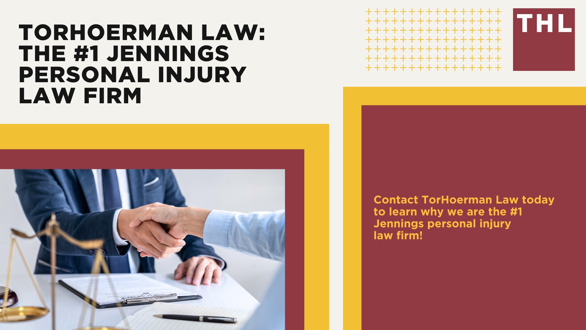 The #1 Jennings Personal Injury Lawyer; What Are the Benefits of Hiring a Personal Injury Lawyer in Jennings; What Are the Steps for Filing a Jennings Personal Injury Lawsuit; What Is a Jennings Personal Injury Lawyer’s Role; What Types of Personal Injury Cases Do You Accept; TORHOERMAN LAW The #1 Jennings Personal Injury Law Firm