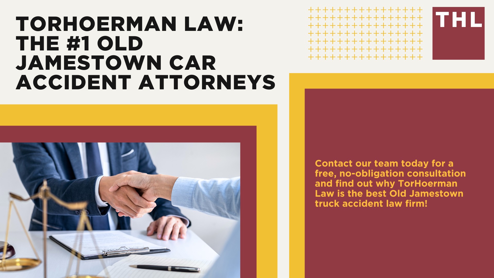 The #1 Old Jamestown Truck Accident Lawyer; Old Jamestown Truck Accident Lawyer; 6 Questions to Ask When Hiring a Old Jamestown Truck Accident Lawyer; Commercial Truck Accidents in Old Jamestown, Illinois (IL); Truck Accident Facts & Statistics; Old Jamestown Commercial Trucking Rules & Safety Regulations for Truck Drivers; The 8 Most Common Causes of Truck Accidents in Old Jamestown (MO); 4 Steps to Take When Filing an Old Jamestown Trucking Accident Lawsuit; TORHOERMAN LAW The #1 Truck Accident Attorney Old Jamestown Has to Offer!