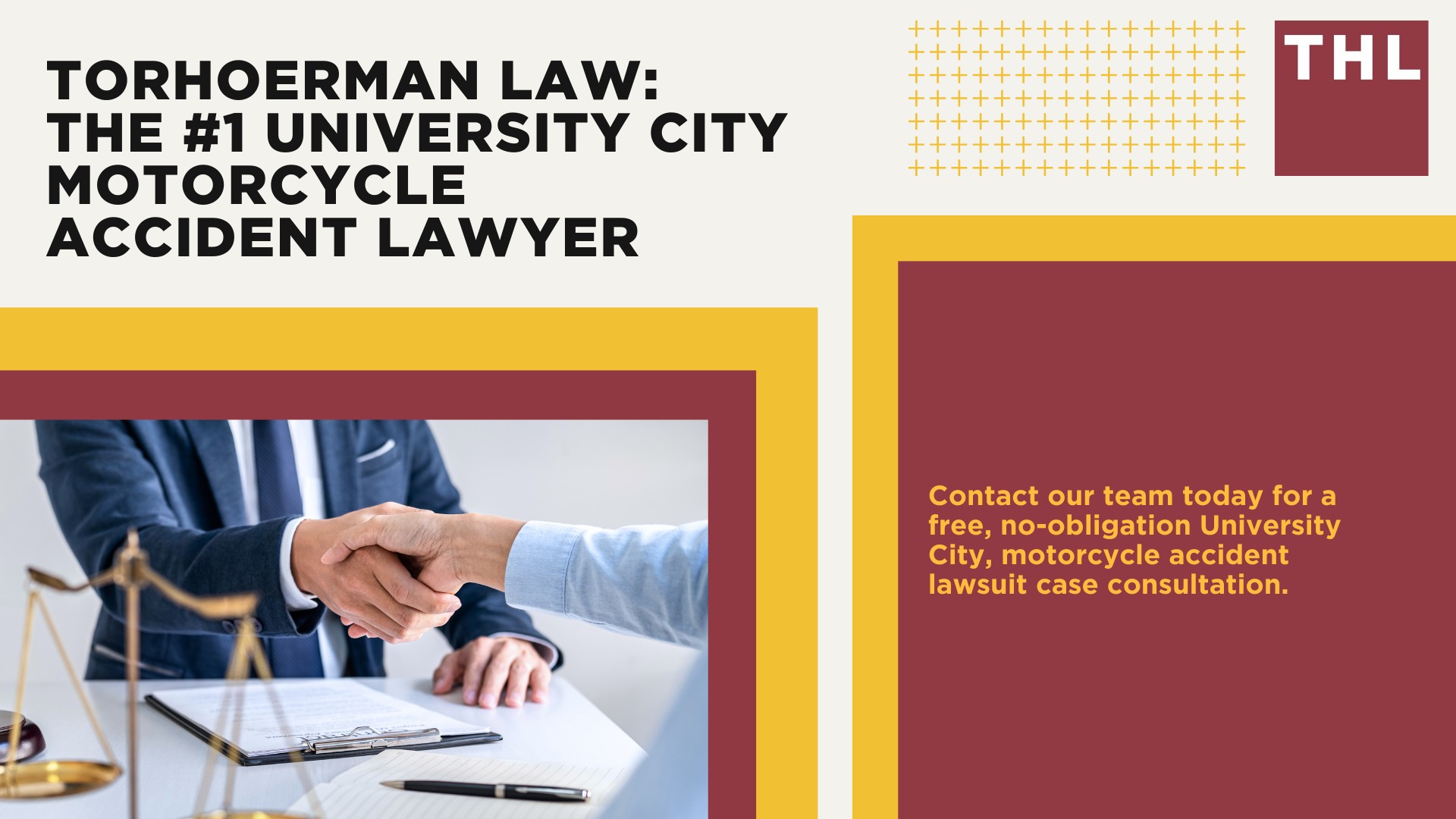 The #1 University City Motorcycle Accident Lawyer; University City Motorcycle Accident Statistics; University City Motorcycle Laws; Missouri Motorcycle Helmet Laws; Common Causes of Motorcycle Accidents in University City; What Is An At-Fault State; Common Motorcycle Injuries; Benefits Of Motorcycle Injury Lawyer; How Long Do I Have To File A Lawsuit; Determine Fault In A Motorcycle Accident; How much is my accident worth; TORHOERMAN LAW The #1 University City Motorcycle Accident Lawyer