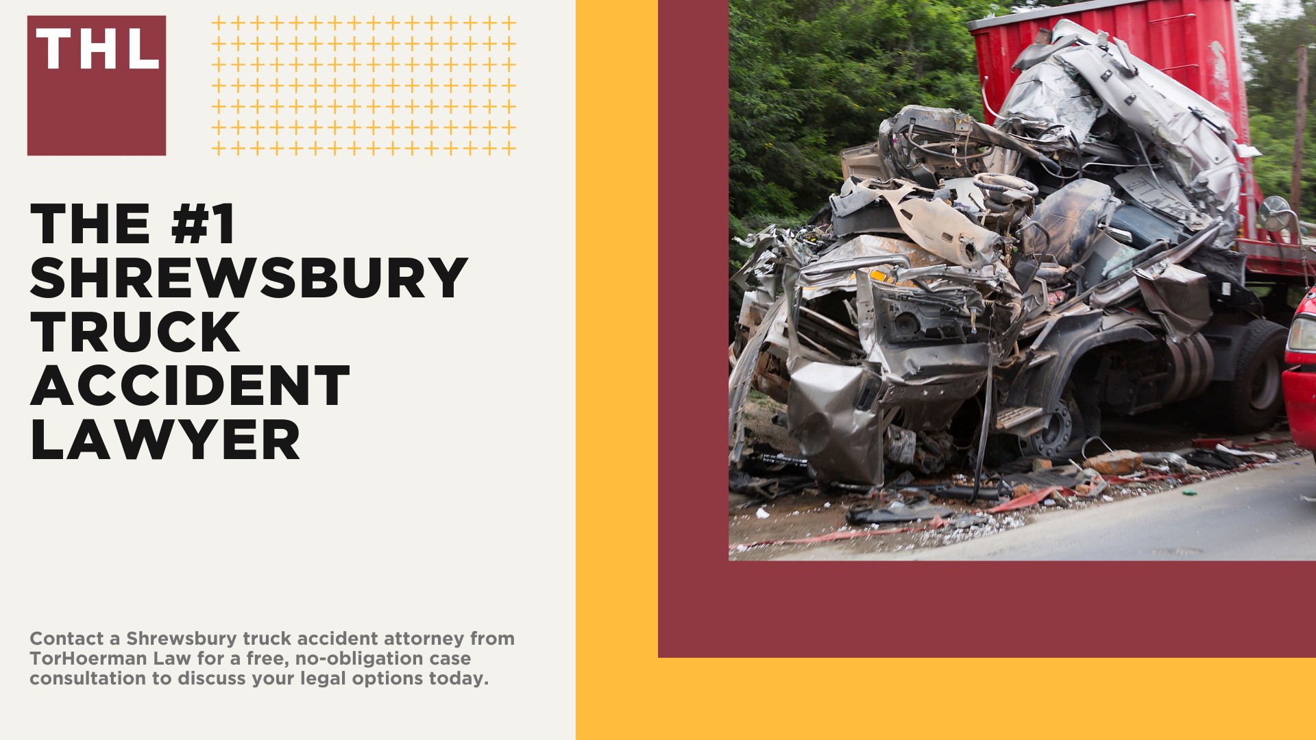 The #1 Shrewsbury Truck Accident Lawyer; Shrewsbury Truck Accident Lawyer; 6 Questions to Ask When Hiring a Shrewsbury Truck Accident Lawyer; Commercial Truck Accidents in Shrewsbury, Illinois (IL); Truck Accident Facts & Statistics; Shrewsbury Commercial Trucking Rules & Safety Regulations for Truck Drivers; The 8 Most Common Causes of Truck Accidents in Shrewsbury, Illinois (IL); 4 Steps to Take When Filing a Shrewsbury, Illinois (IL) Trucking Accident Lawsuit; TORHOERMAN LAW The #1 Truck Accident Attorney Shrewsbury Has to Offer!