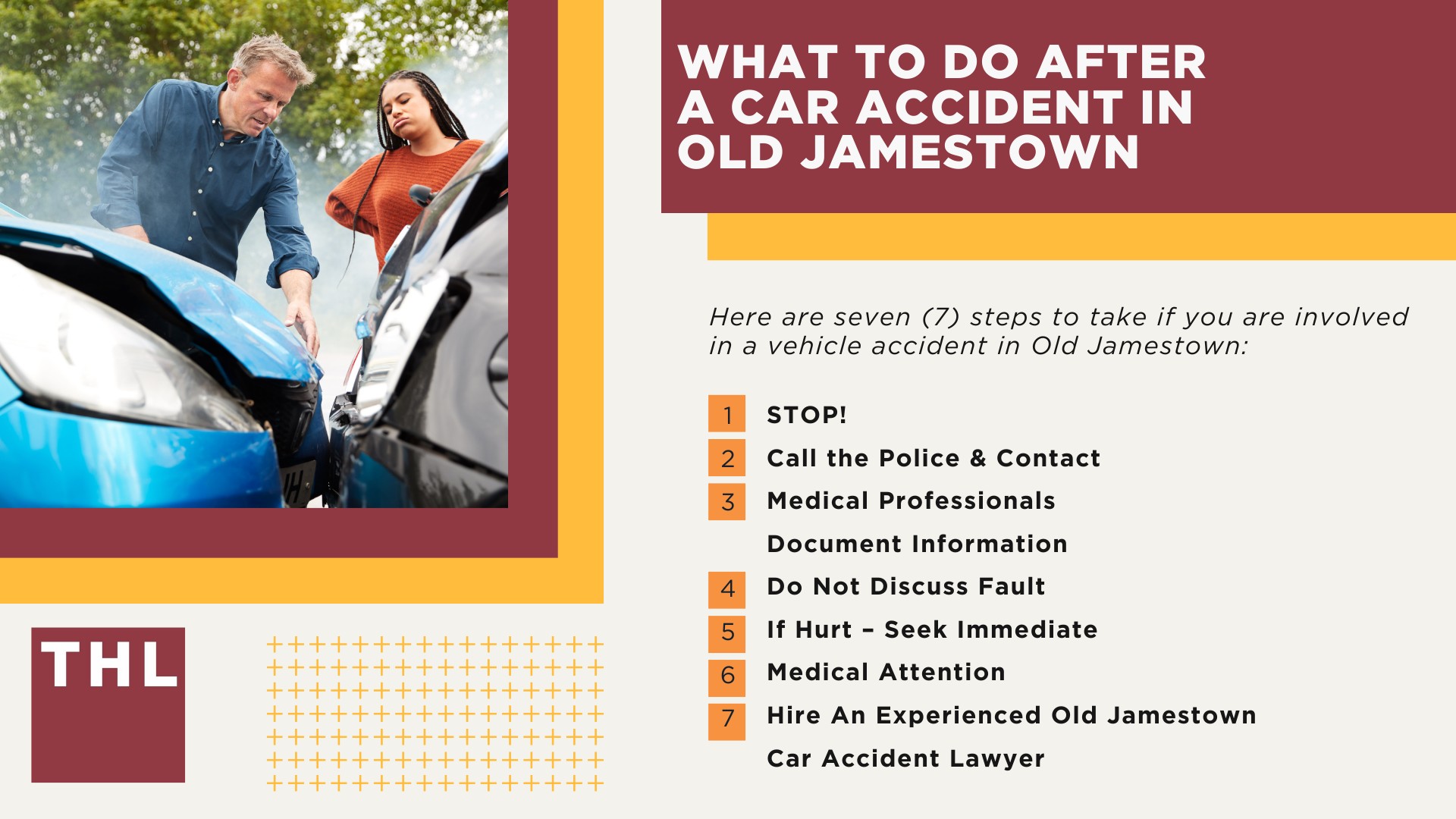 The #1 Old Jamestown Car Accident Lawyer; Involved in a Car Accident in Old Jamestown, MO; Old Jamestown Car Accident Statistics; What to Do After a Car Accident in Old Jamestown