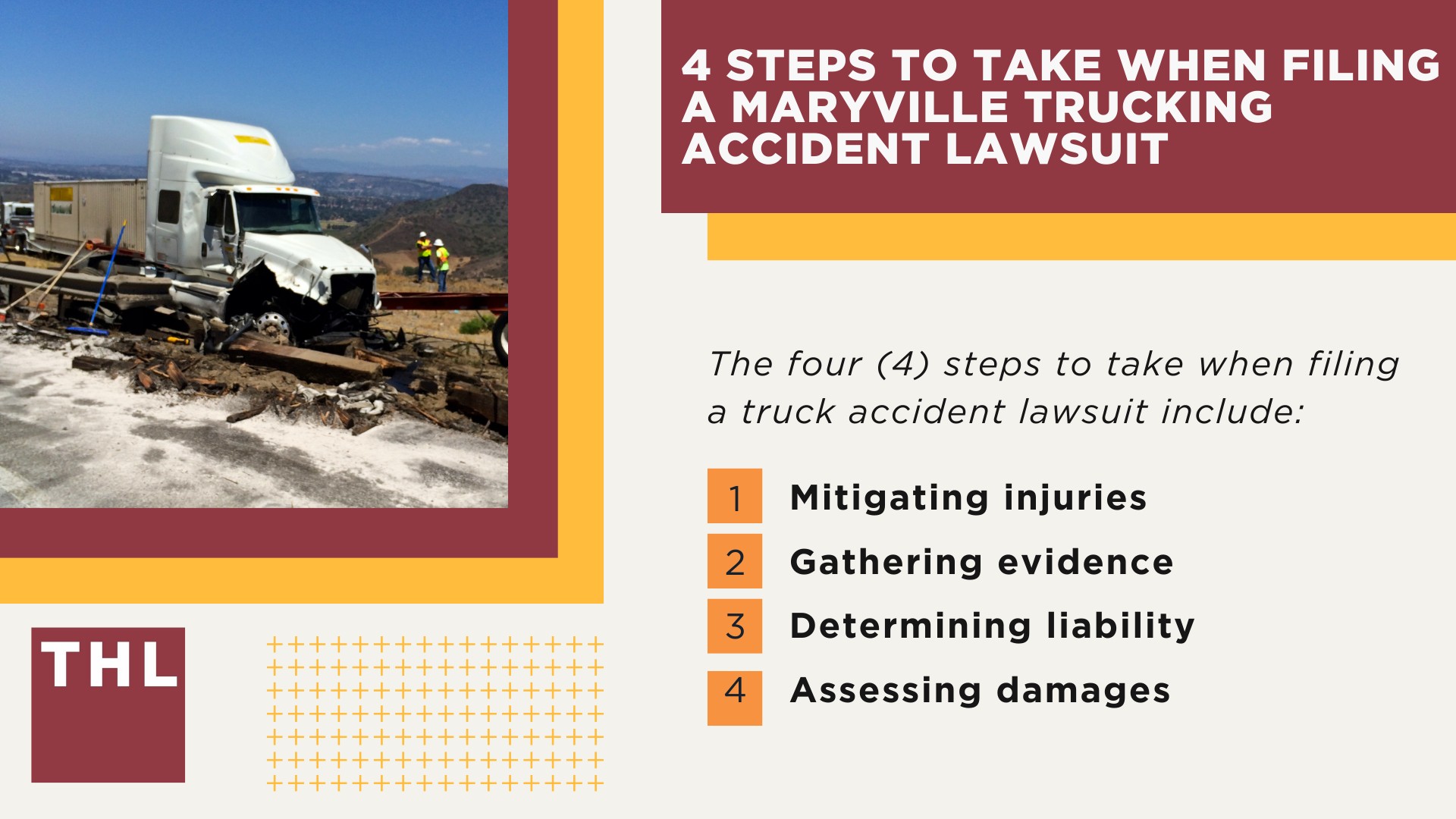 Maryville Truck Accident Lawyer; 6 Questions to Ask When Hiring a Maryville Truck Accident Lawyer; Commercial Truck Accidents in Maryville, Illinois (IL); Truck Accident Facts & Statistics; Maryville Commercial Trucking Rules & Safety Regulations for Truck Drivers; The 8 Most Common Causes of Truck Accidents in Maryville (IL); 4 Steps to Take When Filing a Maryville Trucking Accident Lawsuit