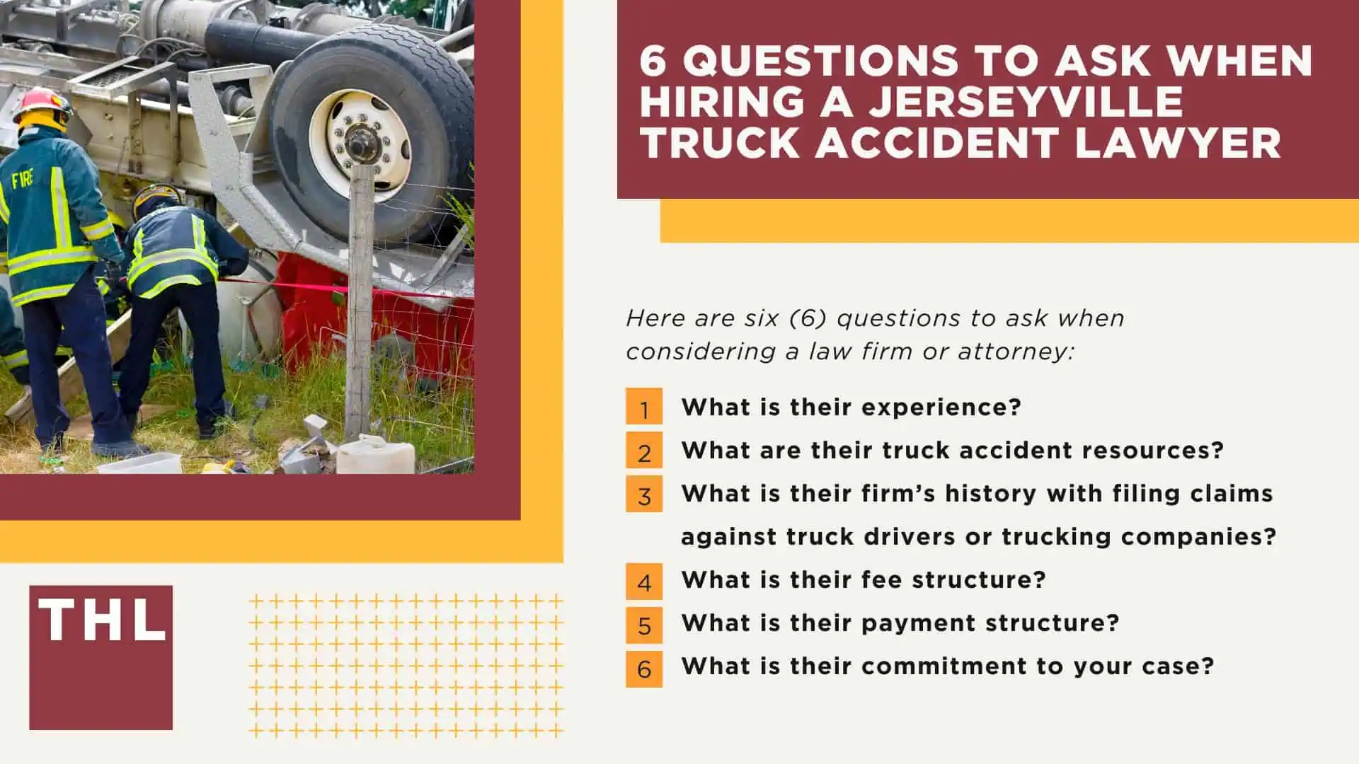 The #1 Jerseyville Truck Accident Lawyer; Jerseyville Truck Accident Lawyer; 6 Questions to Ask When Hiring a Jerseyville Truck Accident Lawyer