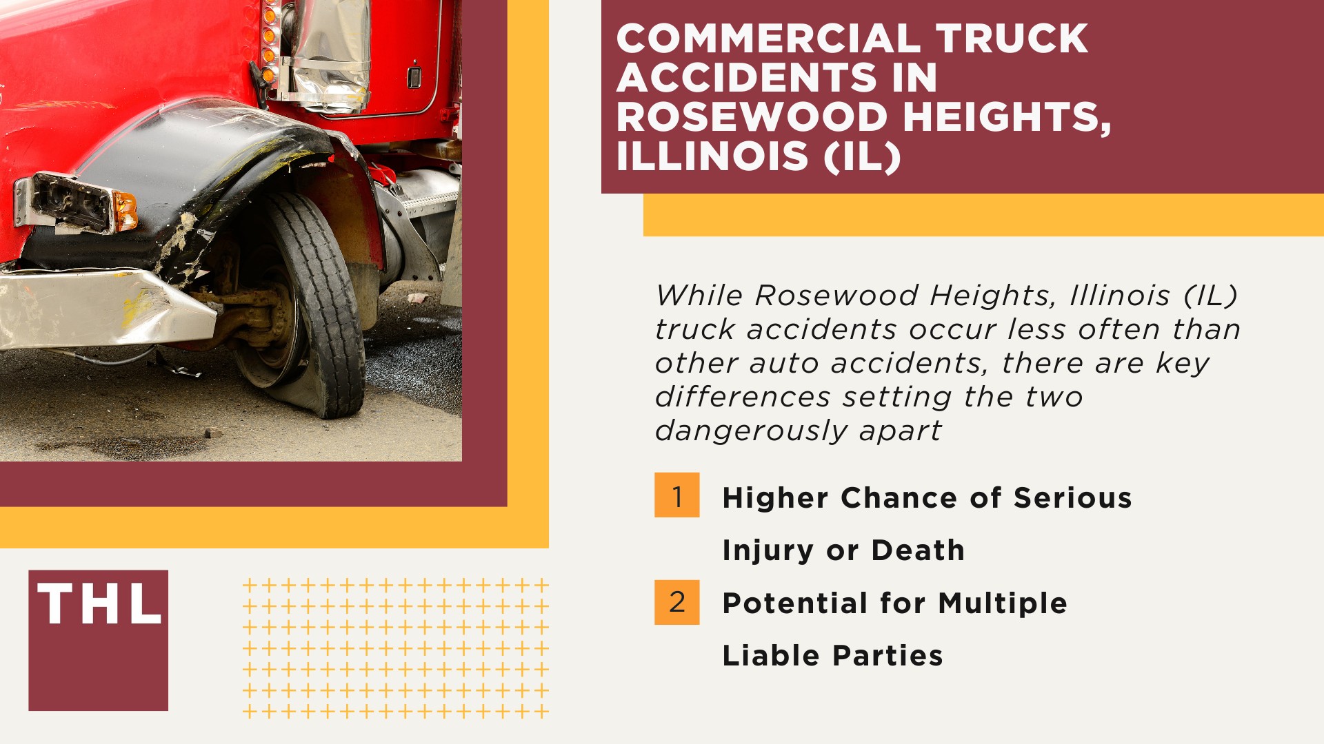 The #1 Rosewood Heights Truck Accident Lawyer; Rosewood Heights Truck Accident Lawyer;  6 Questions to Ask When Hiring a Rosewood Heights Truck Accident Lawyer; Commercial Truck Accidents in Rosewood Heights, Illinois (IL)