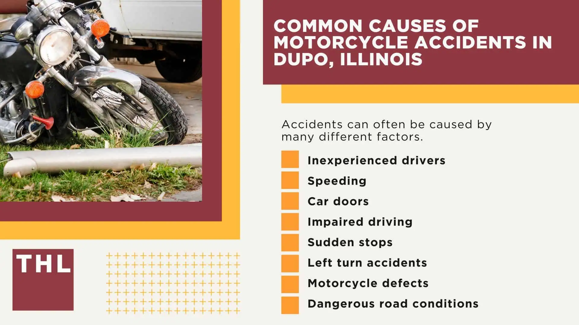 The #1 Dupo Motorcycle Accident Lawyer; Dupo Motorcycle Accident Statistics; Dupo Motorcycle Laws; Missouri Motorcycle Helmet Laws; Common Causes of Motorcycle Accidents in Dupo, Illinois