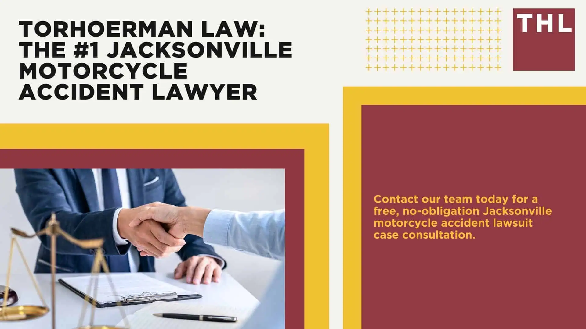 The #1 Jacksonville Motorcycle Accident Lawyer; Jacksonville Motorcycle Accident Statistics; Jacksonville Motorcycle Laws; Missouri Motorcycle Helmet Laws; Common Causes of Motorcycle Accidents in Jacksonville, Illinois; What Is An At-Fault State; Common Motorcycle Injuries; Benefits Of Motorcycle Injury Lawyer; How Long Do I Have To File A Lawsuit; Determine Fault In A Motorcycle Accident; How much is my accident worth; TORHOERMAN LAW The #1 Jacksonville Motorcycle Accident Lawyer