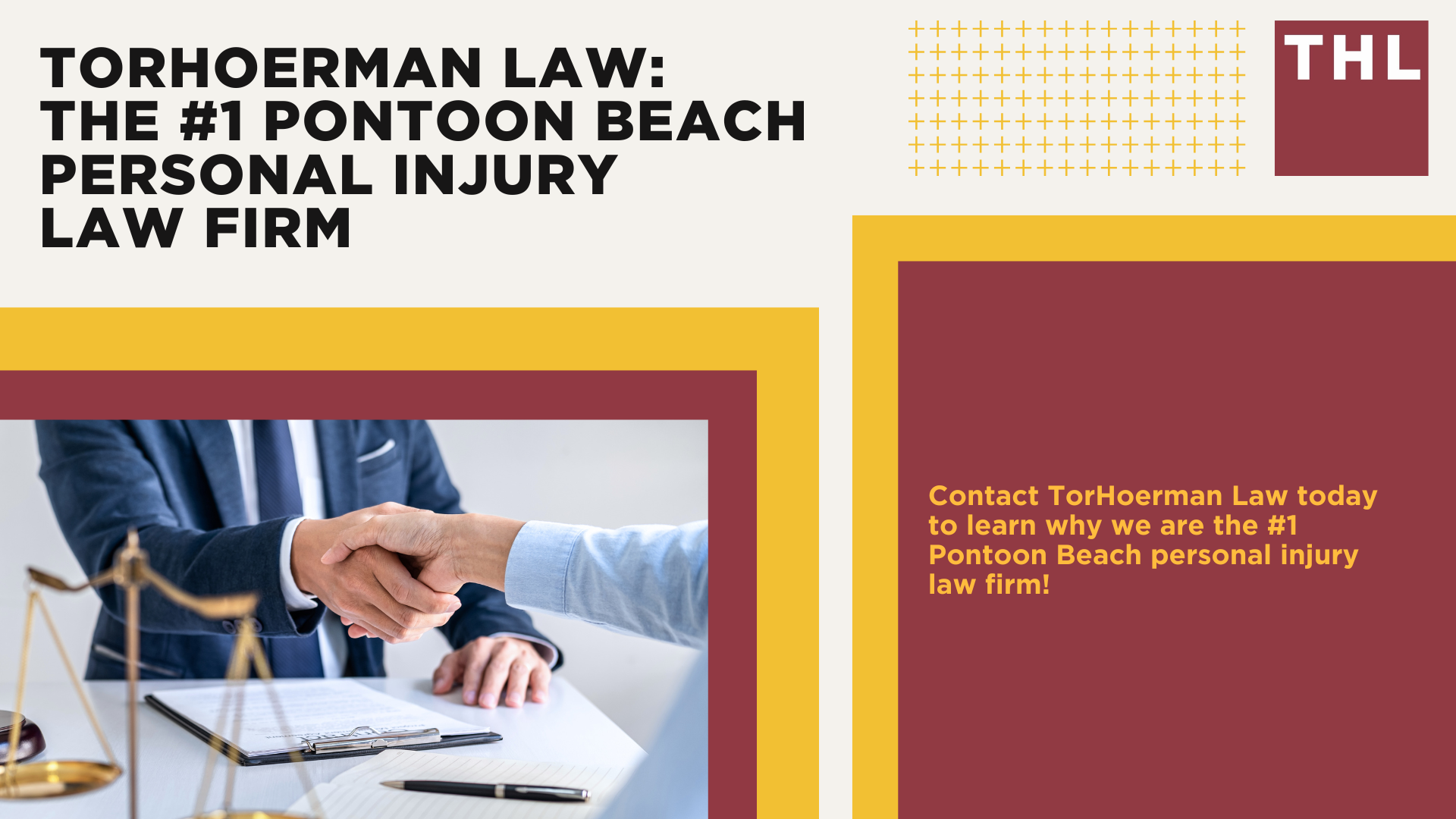 The #1 Pontoon Beach Personal Injury Lawyer; What Are the Benefits of Hiring a Personal Injury Lawyer in Pontoon Beach; What Are the Steps for Filing a Pontoon Beach Personal Injury Lawsuit; What Is a Pontoon Beach Personal Injury Lawyer’s Role; What Types of Personal Injury Cases Do You Accept; TORHOERMAN LAW The #1 Pontoon Beach Personal Injury Law Firm