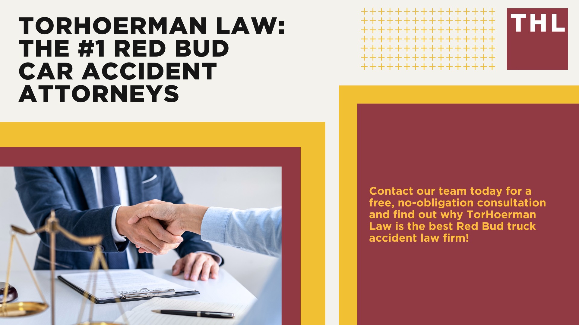 The #1 Red Bud Truck Accident Lawyer; Red Bud Truck Accident Lawyer; 6 Questions to Ask When Hiring a Red Bud Truck Accident Lawyer; Commercial Truck Accidents in Red Bud, Illinois (IL); Truck Accident Facts & Statistics; Red Bud Commercial Trucking Rules & Safety Regulations for Truck Drivers; The 8 Most Common Causes of Truck Accidents in Red Bud, Illinois (IL); 4 Steps to Take When Filing a Red Bud (IL) Trucking Accident Lawsuit; TORHOERMAN LAW The #1 Truck Accident Attorney Red Bud Has to Offer!