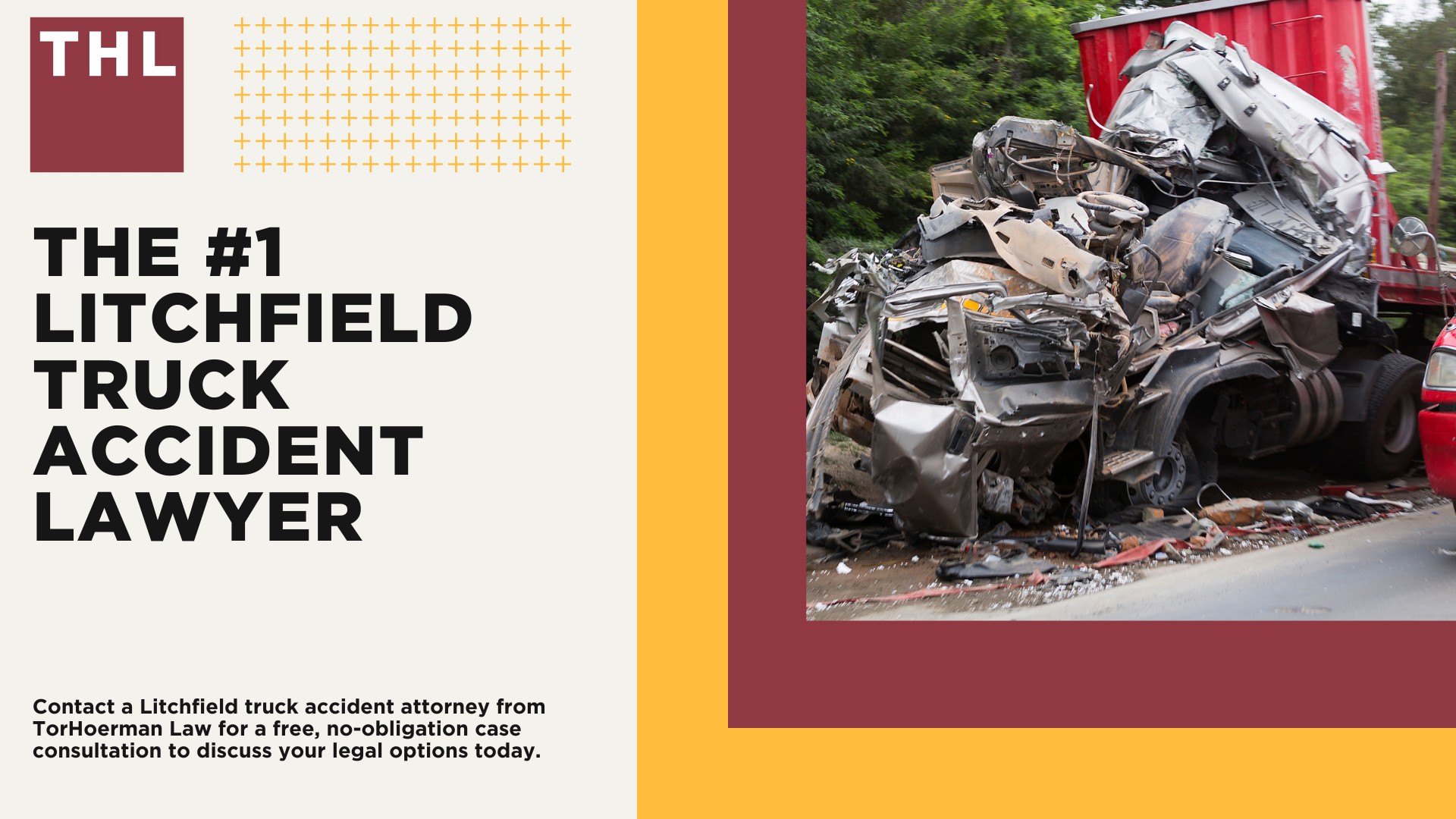 The #1 Litchfield Truck Accident Lawyer; Litchfield Truck Accident Lawyer; 6 Questions to Ask When Hiring a Litchfield Truck Accident Lawyer; Commercial Truck Accidents in Litchfield, Illinois (IL); Truck Accident Facts & Statistics; Litchfield Commercial Trucking Rules & Safety Regulations for Truck Drivers; The 8 Most Common Causes of Truck Accidents in Litchfield (IL); 4 Steps to Take When Filing a Litchfield Trucking Accident Lawsuit; TORHOERMAN LAW The #1 Truck Accident Attorney Litchfield Has to Offer!