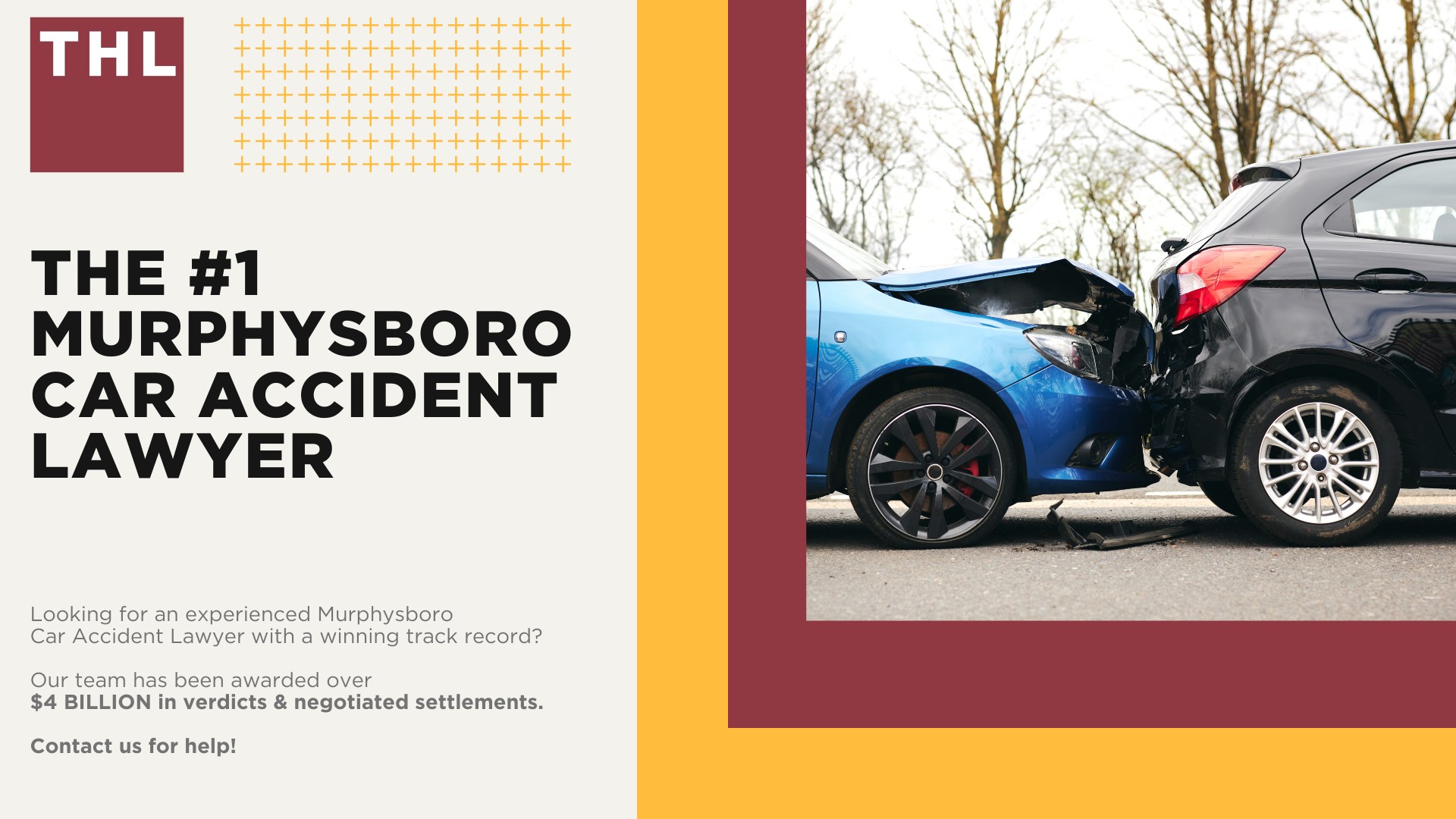 The #1 Murphysboro Car Accident Lawyer; Involved in a Car Accident in Murphysboro, IL; Murphysboro Car Accident Statistics; What to Do After a Car Accident in Murphysboro; What Are the Most Common Causes of Car Accidents in Murphysboro, IL; What Are the Most Common Car Accident Injuries in Murphysboro, Illinois (IL); Hiring a Murphysboro Car Accident Attorney; TORHOERMAN LAW The #1 Murphysboro Car Accident Attorneys