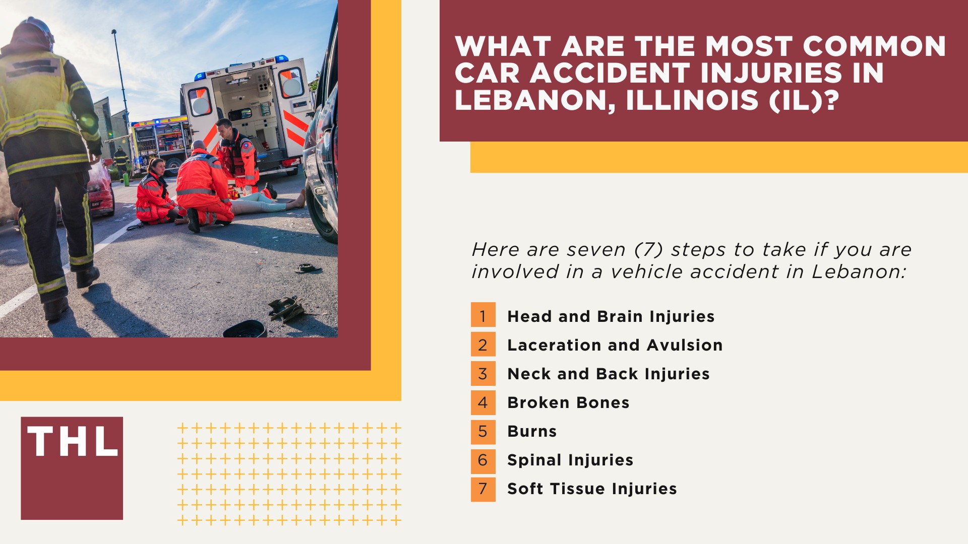 The #1 Lebanon Car Accident Lawyer; Involved in a Car Accident in Lebanon, IL; Lebanon Car Accident Statistics; What to Do After a Car Accident in Lebanon; What Are the Most Common Causes of Car Accidents in Lebanon, IL; What Are the Most Common Car Accident Injuries in Lebanon, Illinois (IL)