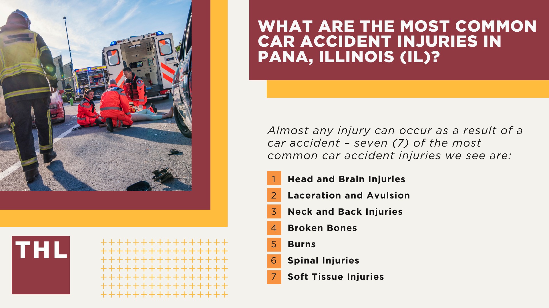 The #1 Pana Car Accident Lawyer; Involved in a Car Accident in Pana, IL; Pana Car Accident Statistics; What to Do After a Car Accident in Pana; What Are the Most Common Causes of Car Accidents in Pana, IL; What Are the Most Common Car Accident Injuries in Pana, Illinois (IL)