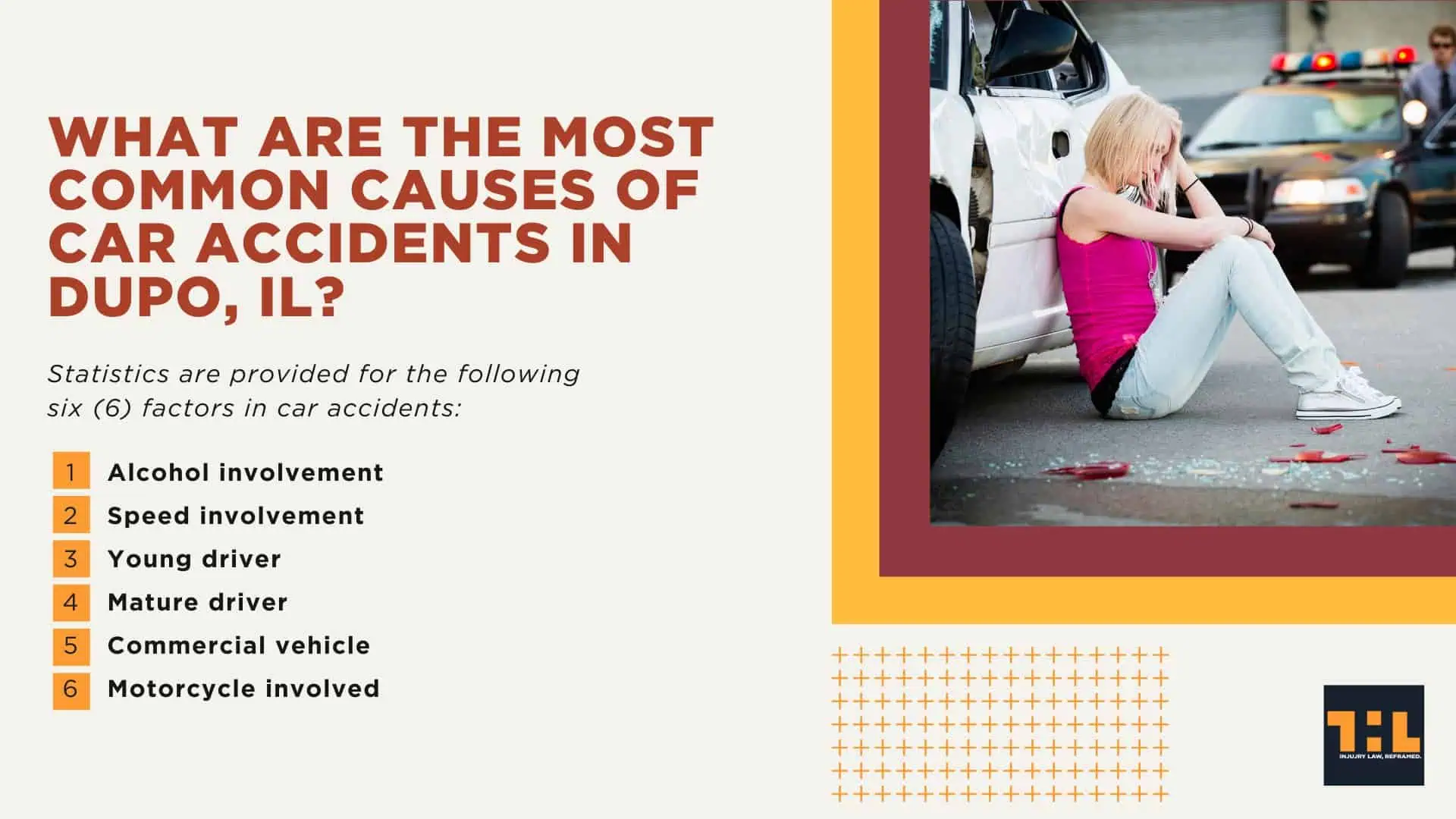 The #1 Dupo Car Accident Lawyer; Involved in a Car Accident in Dupo, IL; Dupo Car Accident Statistics; What to Do After a Car Accident in Dupo; What Are the Most Common Causes of Car Accidents in Dupo, IL