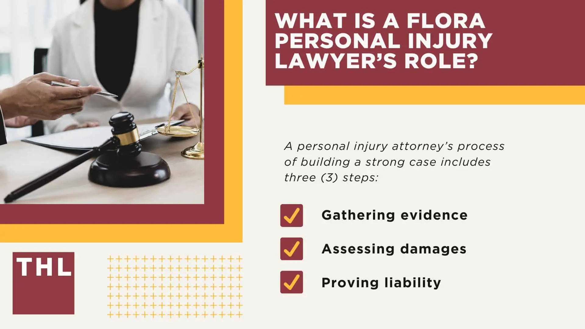 The #1 Flora Personal Injury Lawyer; What Are the Benefits of Hiring a Personal Injury Lawyer in Flora; What Types of Personal Injury Cases Do You Accept; What Are the Steps for Filing a Flora Personal Injury Lawsuit; What is a Flora personal injury lawyers role