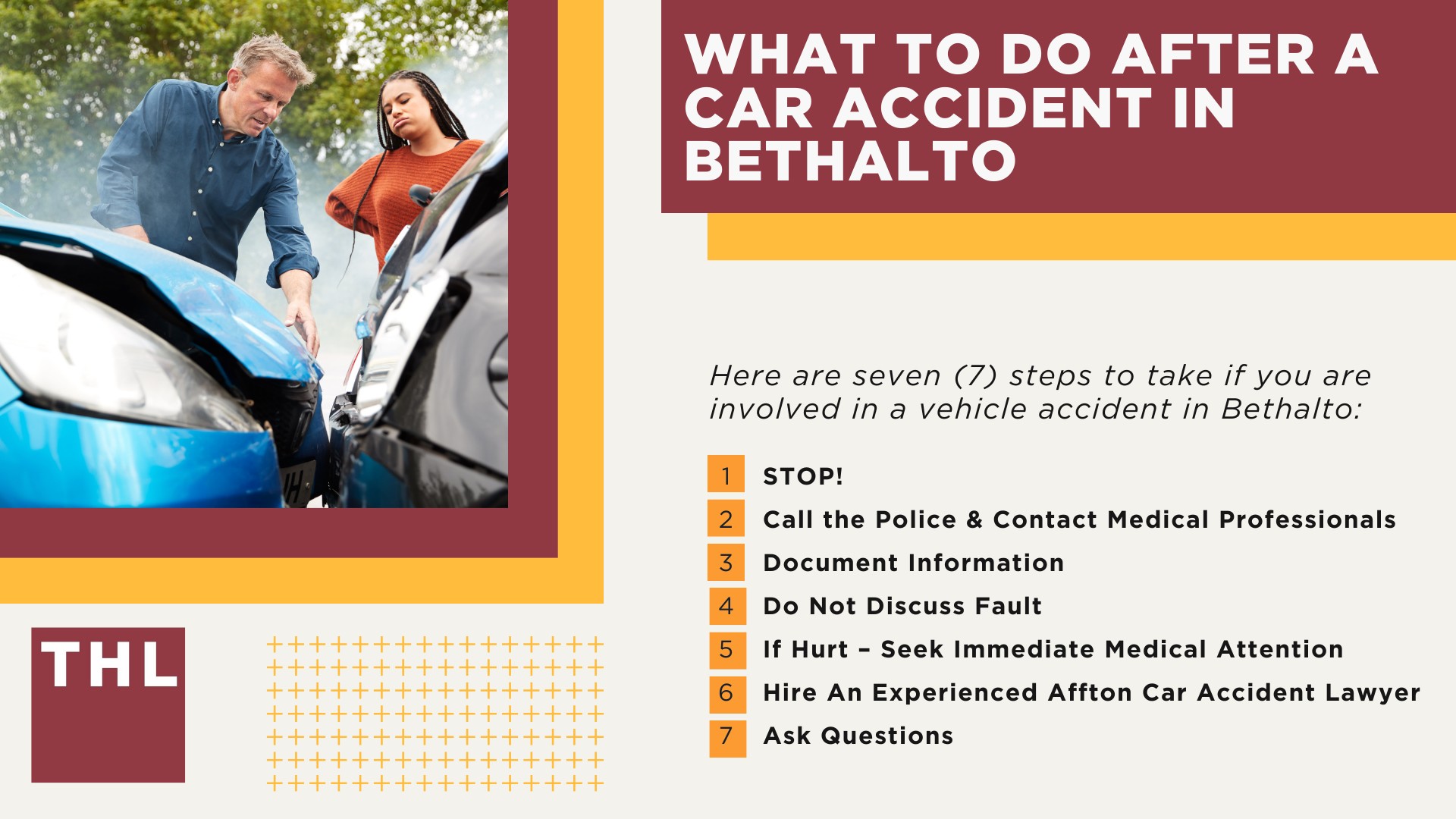 The #1 Bethalto Car Accident Lawyer; Involved in a Car Accident in Bethalto, IL; Bethalto Car Accident Statistics; What to Do After a Car Accident in Bethalto