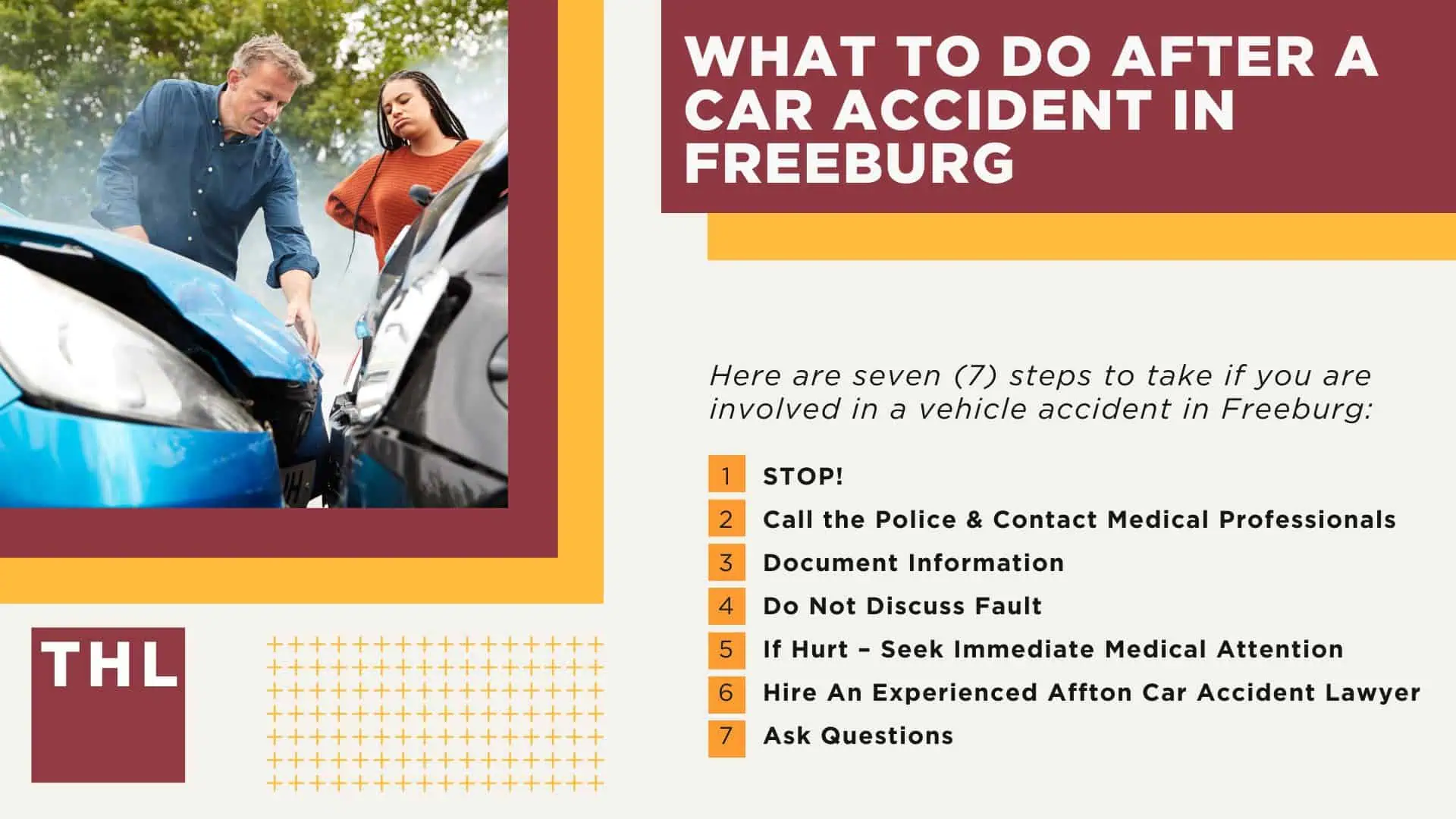 The #1 Freeburg Car Accident Lawyer; Involved in a Car Accident in Freeburg, IL; Freeburg Car Accident Statistics; What to Do After a Car Accident in Freeburg