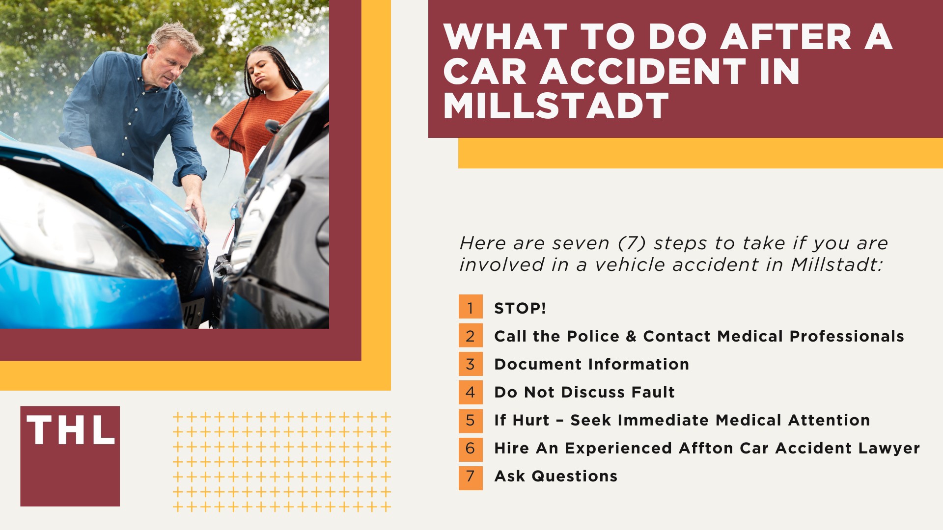 The #1 Millstadt Car Accident Lawyer; Involved in a Car Accident in Millstadt, IL; Millstadt Car Accident Statistics; What to Do After a Car Accident in Millstadt