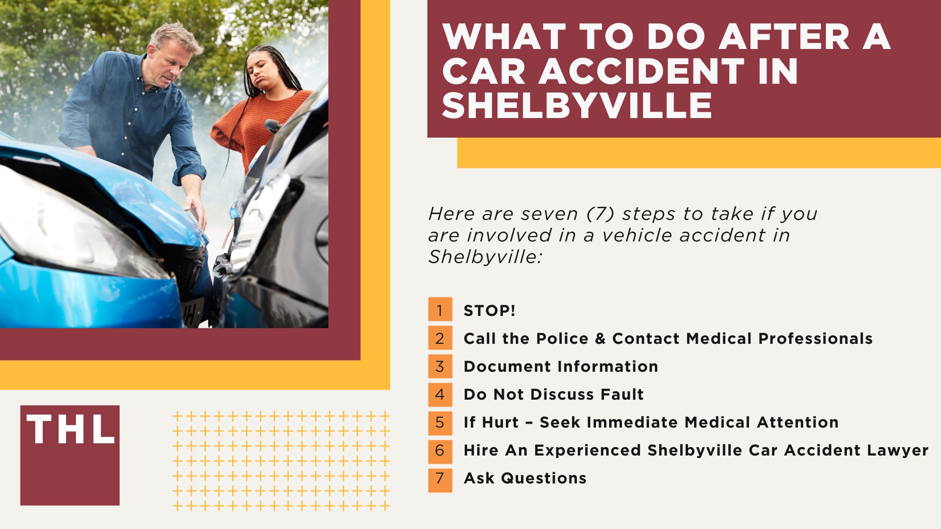 The #1 Shelbyville Car Accident Lawyer; Involved in a Car Accident in Shelbyville, IL; Shelbyville Car Accident Statistics; What to Do After a Car Accident in Shelbyville; What to Do After a Car Accident in Shelbyville