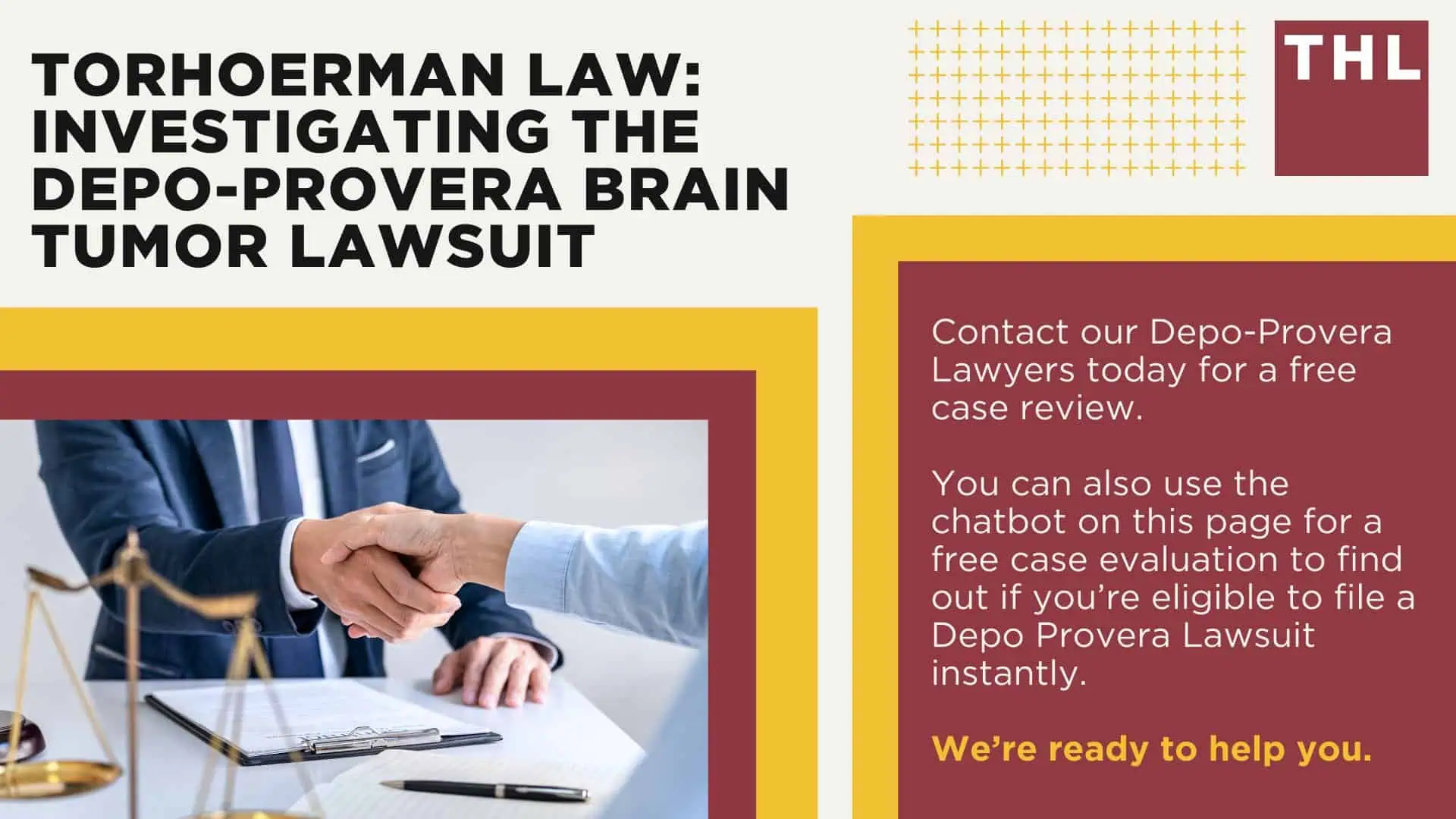 The #1 Attorneys for Depo-Provera Lawsuits for Brain Tumors; The #1 Attorneys for Depo-Provera Lawsuits; What is the Depo Provera Lawsuit; Is There a Class Action Lawsuit for Depo-Provera Brain Tumors; What is the Depo-Provera Lawsuit Statute of Limitations; Information on Depo Provera Contraceptive Injections and Recent Links to Brain Tumors; How Does the Depo Provera Birth Control Shot Work; New Study Linked Depo-Provera to Increased Risk of Developing Brain Tumors; TorHoerman Law_ Investigating the Depo-Provera Brain Tumor Lawsuit