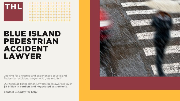 Blue Island Pedestrian Accident Lawyer; Meet Our Blue Island Pedestrian Accident Lawyers; How Much Does it Cost to Hire a Blue Island Pedestrian Accident Attorney; What To Do After a Pedestrian Accident in Blue Island; Evidence in Pedestrian Accident Claims; Damages in a Pedestrian Accident Lawsuit; The Legal Process for a Pedestrian Accident Claim in Blue Island; How Do Pedestrian Accidents Happen; Common Injuries Sustained in Pedestrian Accidents; TorHoerman Law_ Your Experienced Blue Island Pedestrian Accident Lawyers