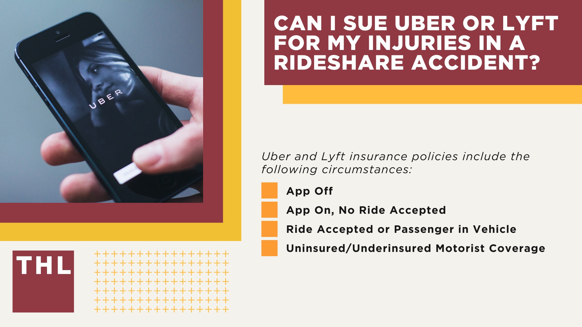 Harvey Uber Accident Lawyer; Meet Our Team of Harvey Uber Accident Lawyers; Our Founder and Experienced Harvey Uber Accident Lawyer_ Tor Hoerman; How Much Does it Cost to Hire an Uber Accident Attorney; What to Do After an Uber Accident in Harvey_ Steps to Take; Can I Sue Uber or Lyft for My Injuries in a Rideshare Accident