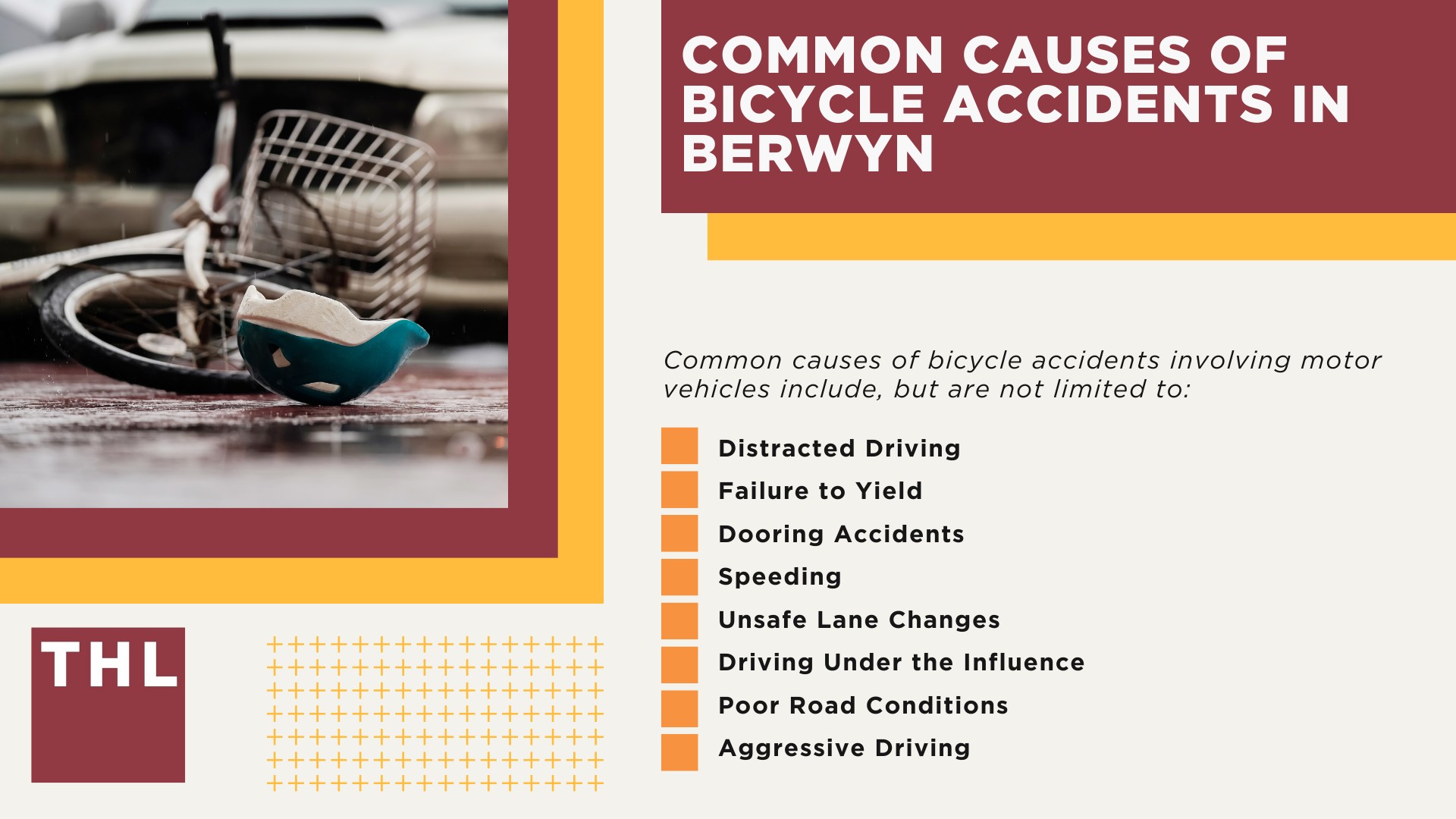 Berwyn Bike Accident Lawyer; Meet Our Berwyn Bicycle Accident Lawyers; Our Founder and Experienced Berwyn Car Accident Lawyer_ Tor Hoerman; How Much Does it Cost to Hire a Berwyn Bicycle Accident Lawyer; What To Do After a Bicycle Accident in Berwyn_ Steps to Take; Berwyn Bicycle Laws Explained; Common Bicycle Accident Injuries; Common Causes of Bicycle Accidents in Berwyn