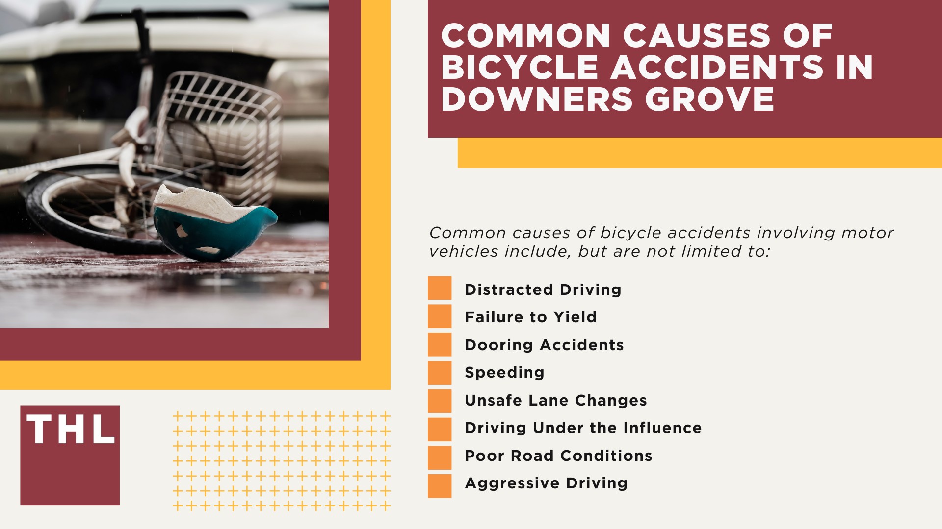 Downers Grove Bike Accident Lawyer; Meet Our Downers Grove Bicycle Accident Lawyers; Our Founder and Downers Grove Bicycle Accident Lawyer_ Tor Hoerman; How Much Does it Cost to Hire a Downers Grove Bicycle Accident Lawyer; What To Do After a Bicycle Accident in Downers Grove_ Steps to Take; Gathering Evidence for a Bicycle Accident Claim; Damages in Personal Injury Cases for Bike Accidents; Downers Grove Bicycle Laws Explained; Common Bicycle Accident Injuries; Common Causes of Bicycle Accidents in Downers Grove