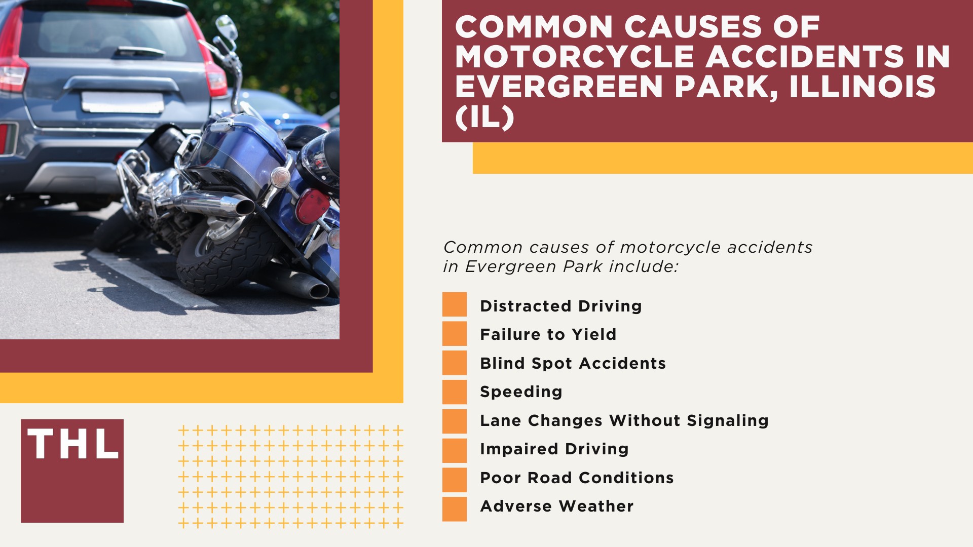 Evergreen Park Motorcycle Accident Lawyer; Meet Our Evergreen Park Motorcycle Accident Lawyers; Our Evergreen Park Motorcycle Accident Lawyers Get Results; Our Evergreen Park Motorcycle Accident Lawyers Get Results; How Much Does it Cost to Hire an Evergreen Park Motorcycle Accident Lawyer; Steps to Take After a Motorcycle Accident in Evergreen Park; Evidence in Motorcycle Accident Cases; Damages in an Evergreen Park Motorcycle Accident Claim; The Legal Process for Motorcycle Accident Claims in Evergreen Park; Common Motorcycle Accident Injuries in Evergreen Park, Illinois (IL); Common Causes of Motorcycle Accidents in Evergreen Park, Illinois (IL)