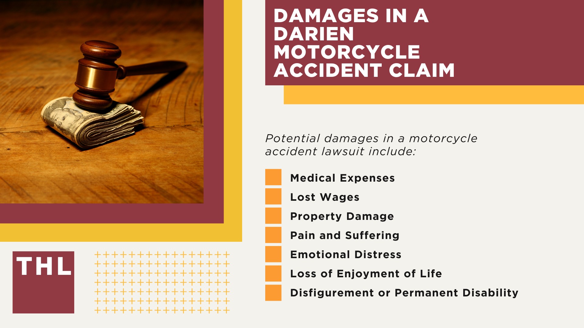 Darien Motorcycle Accident Lawyer; Meet Our Darien Motorcycle Accident Lawyers; Our Founder and Experienced Darien Motorcycle Accident Lawyer_ Tor Hoerman; Our Darien Motorcycle Accident Lawyers Get Results; How Much Does it Cost to Hire a Darien Motorcycle Accident Lawyer; Steps to Take After a Motorcycle Accident in Darien; Evidence in Motorcycle Accident Cases; Damages in a Darien Motorcycle Accident Claim