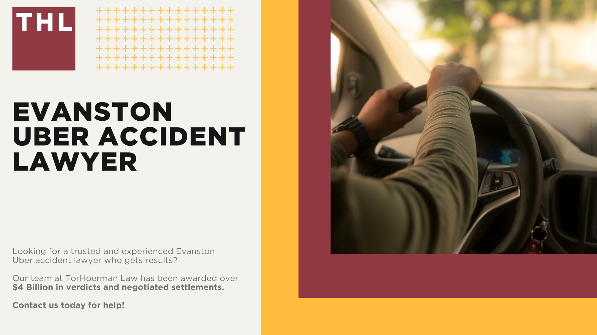 Evanston Uber Accident Lawyer; Meet Our Team of Evanston Uber Accident Lawyers; Our Founder and Experienced Evanston Uber Accident Lawyer_ Tor Hoerman; How Much Does it Cost to Hire an Uber Accident Attorney; What to Do After an Uber Accident in Evanston_ Steps to Take; Can I Sue Uber or Lyft for My Injuries in a Rideshare Accident; What is the Legal Process for Uber or Lyft Accident Claims in Evanston; Gathering Evidence for an Uber Accident Lawsuit; Damages in Rideshare Accident Cases; TorHoerman Law_ The Uber Accident Attorneys Evanston Trusts