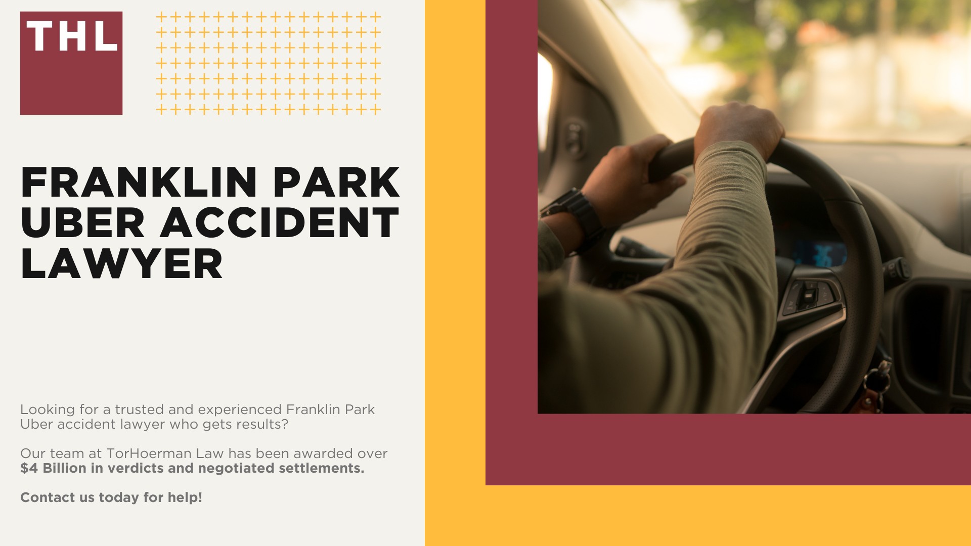 Franklin Park Uber Accident Lawyer; Meet Our Team of Franklin Park Uber Accident Lawyers; Our Founder and Experienced Franklin Park Uber Accident Lawyer_ Tor Hoerman; How Much Does it Cost to Hire an Uber Accident Attorney; What to Do After an Uber Accident in Franklin Park_ Steps to Take; What is the Legal Process for Uber or Lyft Accident Claims in Franklin Park; Gathering Evidence for an Uber Accident Lawsuit; Damages in Rideshare Accident Cases; TorHoerman Law_ The Uber Accident Attorneys Franklin Park Trusts