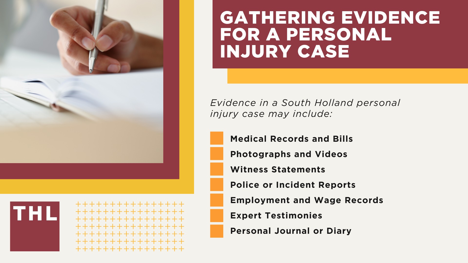 Personal Injury Lawyer South Holland; Meet Our South Holland Personal Injury Lawyers; Our Founder and Experienced South Holland Personal Injury Lawyer_ Tor Hoerman; How Much Does it Cost to Hire a South Holland Personal Injury Attorney from TorHoerman Law; Types of Personal Injury Cases We Handle at TorHoerman Law; The Legal Process for Filing a Personal Injury Case in South Holland, IL; What is the Statute of Limitations for Personal Injury Cases in Illinois; What to Do If You've Suffered Harm or Personal Injuries in South Holland; Do You Qualify for a South Holland Personal Injury Lawsuit; Gathering Evidence for a Personal Injury Case