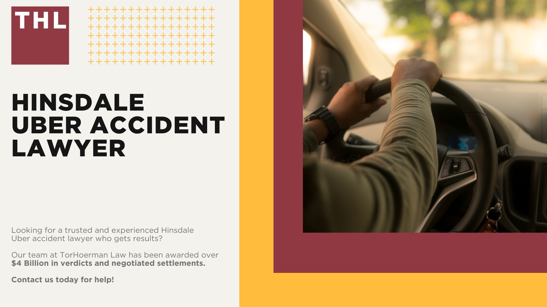 Hinsdale Uber Accident Lawyer; Meet Our Team of Hinsdale Uber Accident Lawyers; Our Founder and Experienced Hinsdale Uber Accident Lawyer_ Tor Hoerman; How Much Does it Cost to Hire an Uber Accident Attorney; What to Do After an Uber Accident in Hinsdale_ Steps to Take; Can I Sue Uber or Lyft for My Injuries in a Rideshare Accident; What is the Legal Process for Uber or Lyft Accident Claims in Hinsdale; Gathering Evidence for an Uber Accident Lawsuit; Damages in Rideshare Accident Cases; TorHoerman Law_ The Uber Accident Attorneys Harvey Trusts