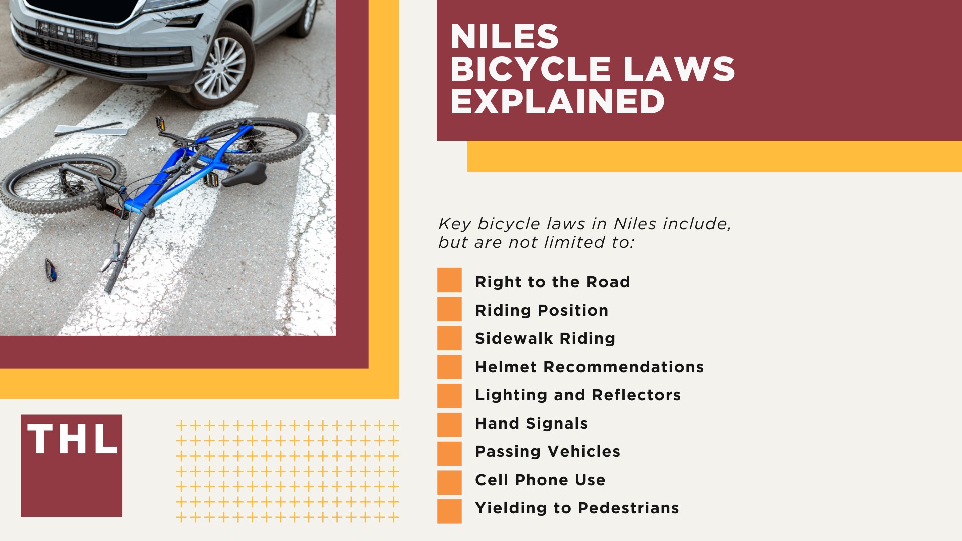 Niles Bike Accident Lawyer; Meet Our Niles Bicycle Accident Lawyers; Our Founder and Niles Bicycle Accident Lawyer_ Tor Hoerman; How Much Does it Cost to Hire a Niles Bicycle Accident Lawyer; What To Do After a Bicycle Accident in Niles_ Steps to Take; Gathering Evidence for a Bicycle Accident Claim; Damages in Personal Injury Cases for Bike Accidents; Niles Bicycle Laws Explained