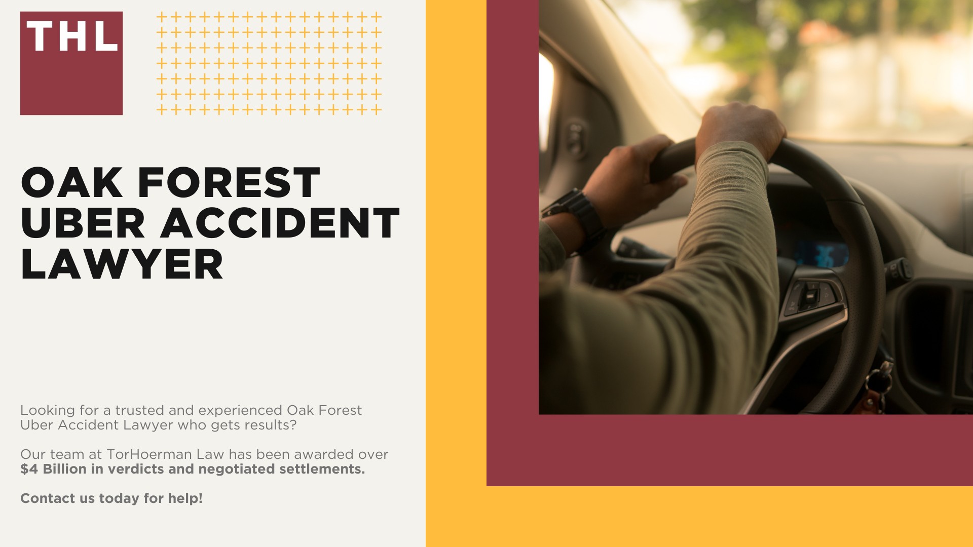 Oak Forest Uber Accident Lawyer; Meet Our Team of Oak Forest Uber Accident Lawyers; Our Founder and Experienced Oak Forest Uber Accident Lawyer_ Tor Hoerman; How Much Does it Cost to Hire an Uber Accident Attorney; What to Do After an Uber Accident in Oak Forest_ Steps to Take; Can I Sue Uber or Lyft for My Injuries in a Rideshare Accident; What is the Legal Process for Uber or Lyft Accident Claims in Oak Forest; Gathering Evidence for an Uber Accident Lawsuit; Damages in Rideshare Accident Cases; TorHoerman Law_ The Uber Accident Attorneys Oak Forest Trusts