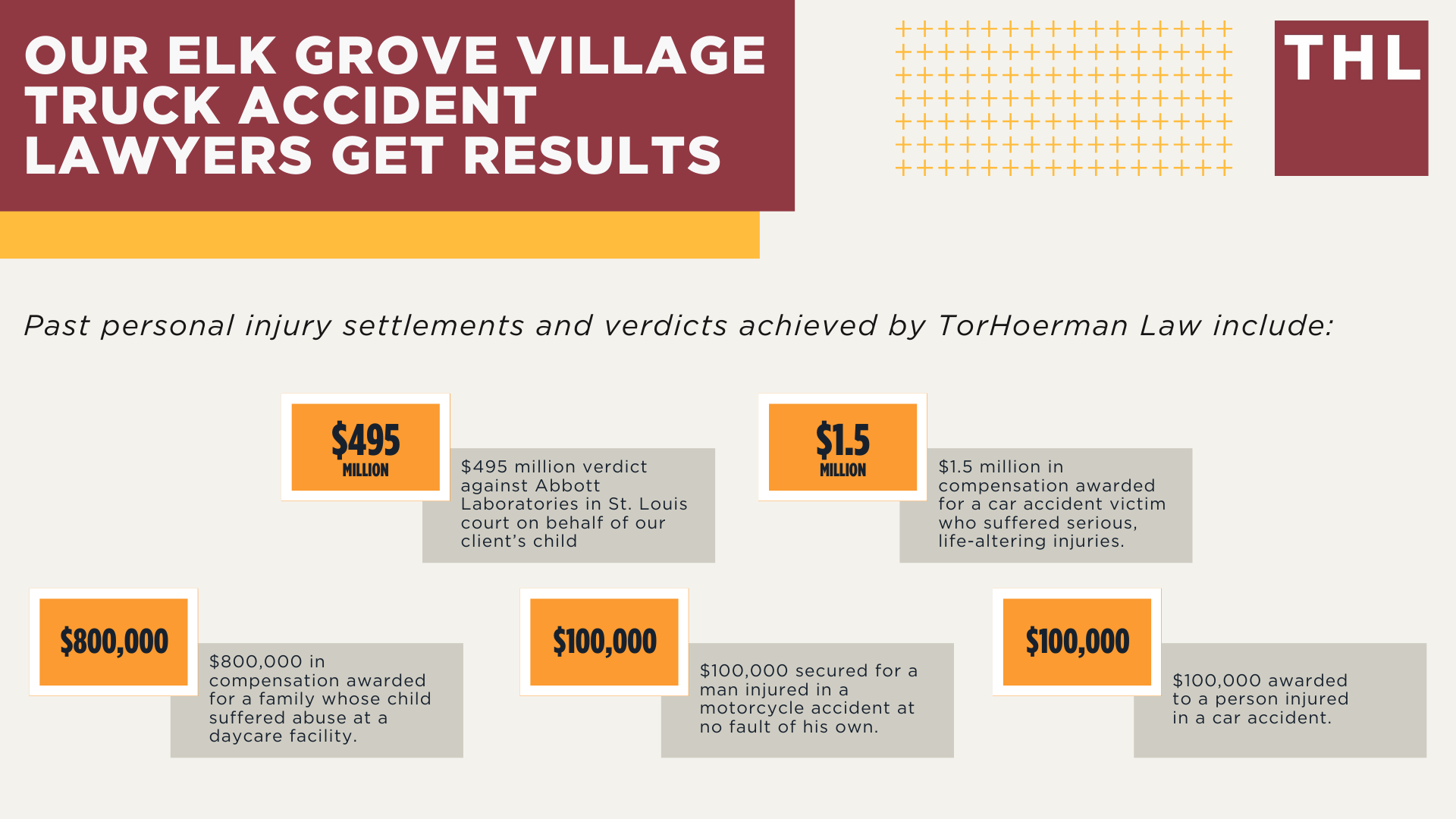 Elk Grove Village Truck Accident Lawyer; How Can an Elk Grove Village Truck Accident Lawyer from TorHoerman Law Help You; How Much Does it Cost to Hire aN Elk Grove Village Truck Accident Attorney from TorHoerman Law;  Meet Our Elk Grove Village Truck Accident Attorneys; Our Founder and Experienced Truck Accident Lawyer_ Tor Hoerman; Our Elk Grove Village Truck Accident Lawyers Get Results