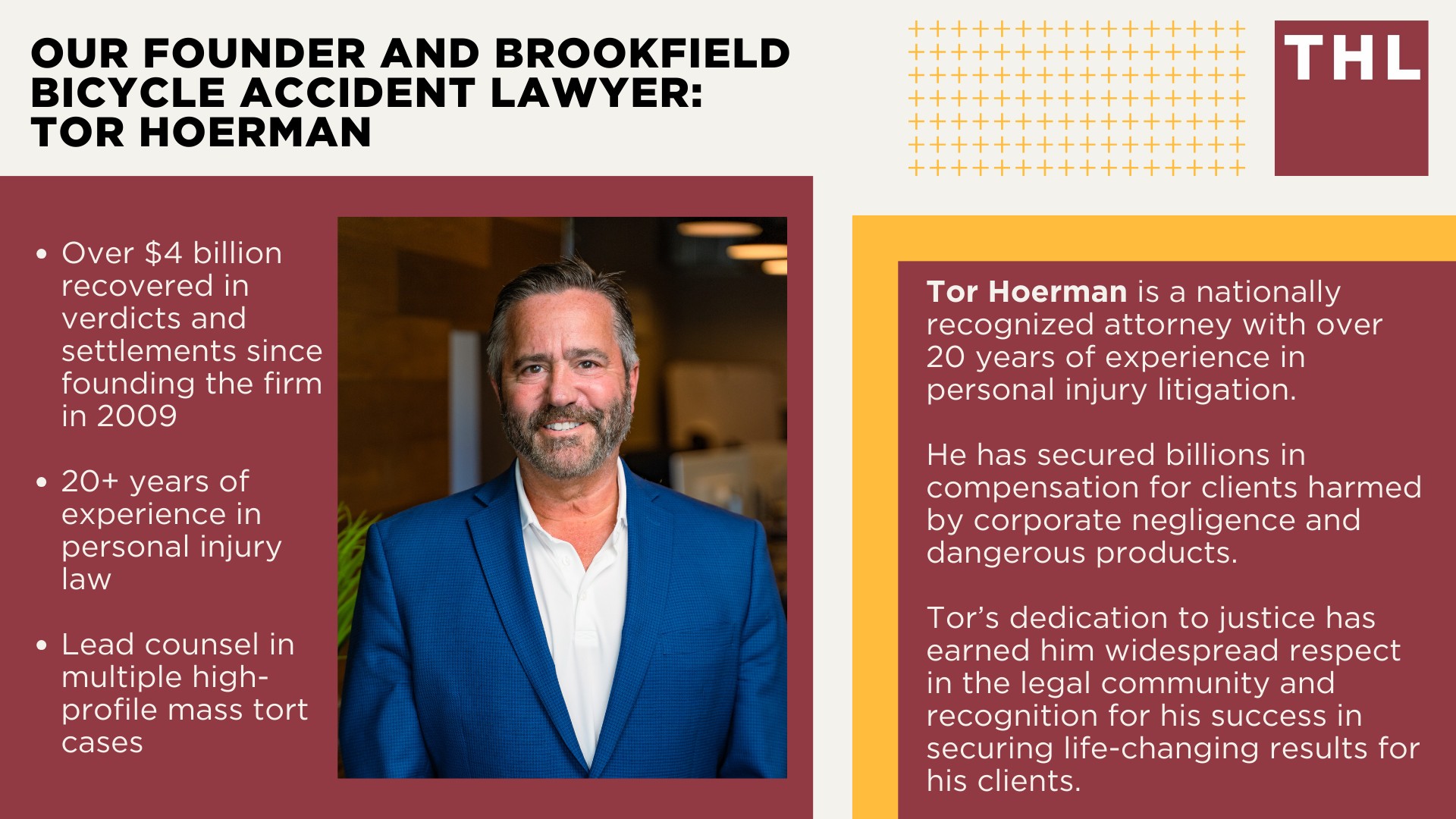 Meet Our Brookfield Bicycle Accident Lawyers; Our Founder and Brookfield Bicycle Accident Lawyer_ Tor Hoerman 