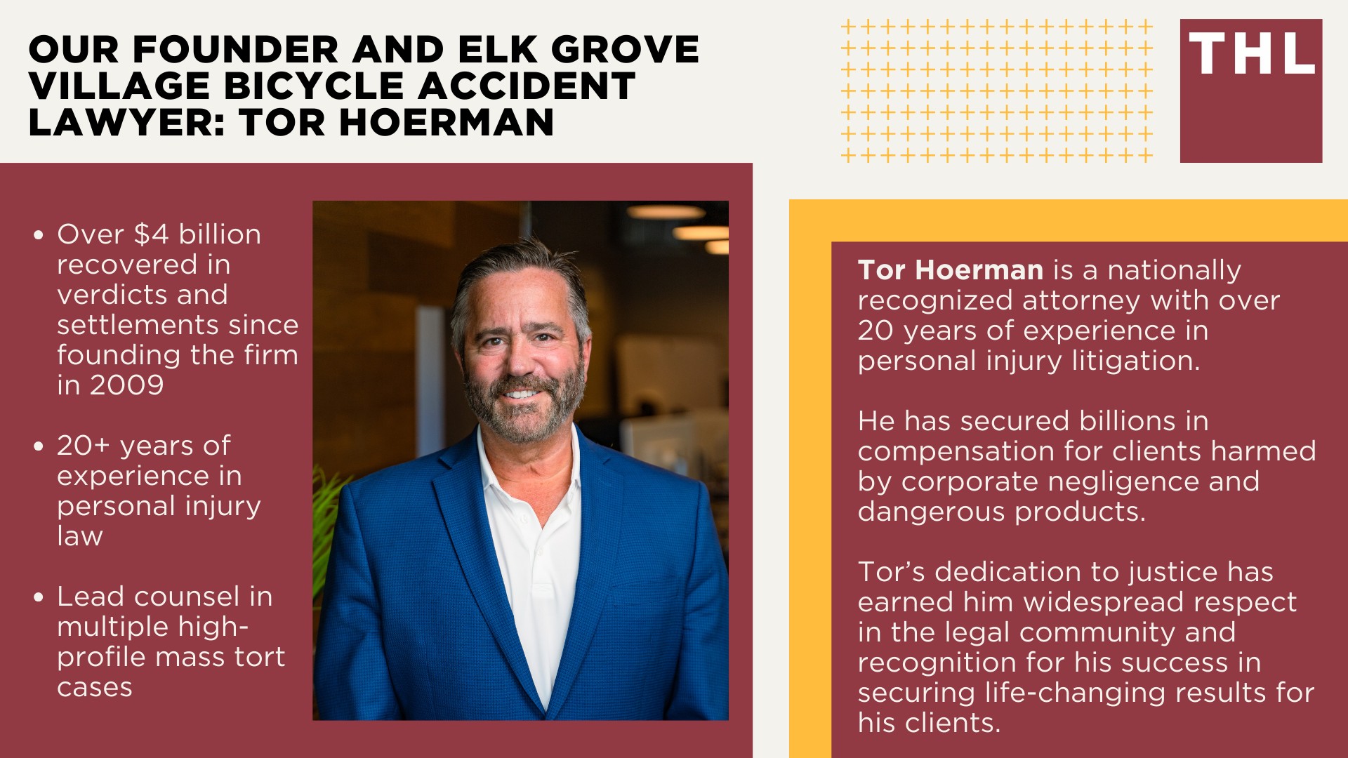 Elk Grove Village Bike Accident Lawyer; Meet Our Elk Grove Village Bicycle Accident Lawyers; Our Founder and Elk Grove Village Bicycle Accident Lawyer_ Tor Hoerman